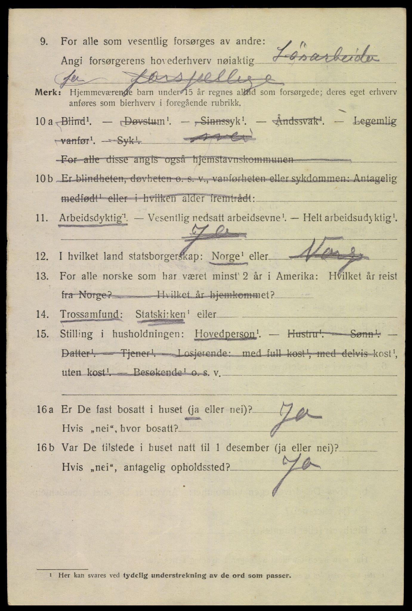 SAK, Folketelling 1920 for 1004 Flekkefjord kjøpstad, 1920, s. 3429