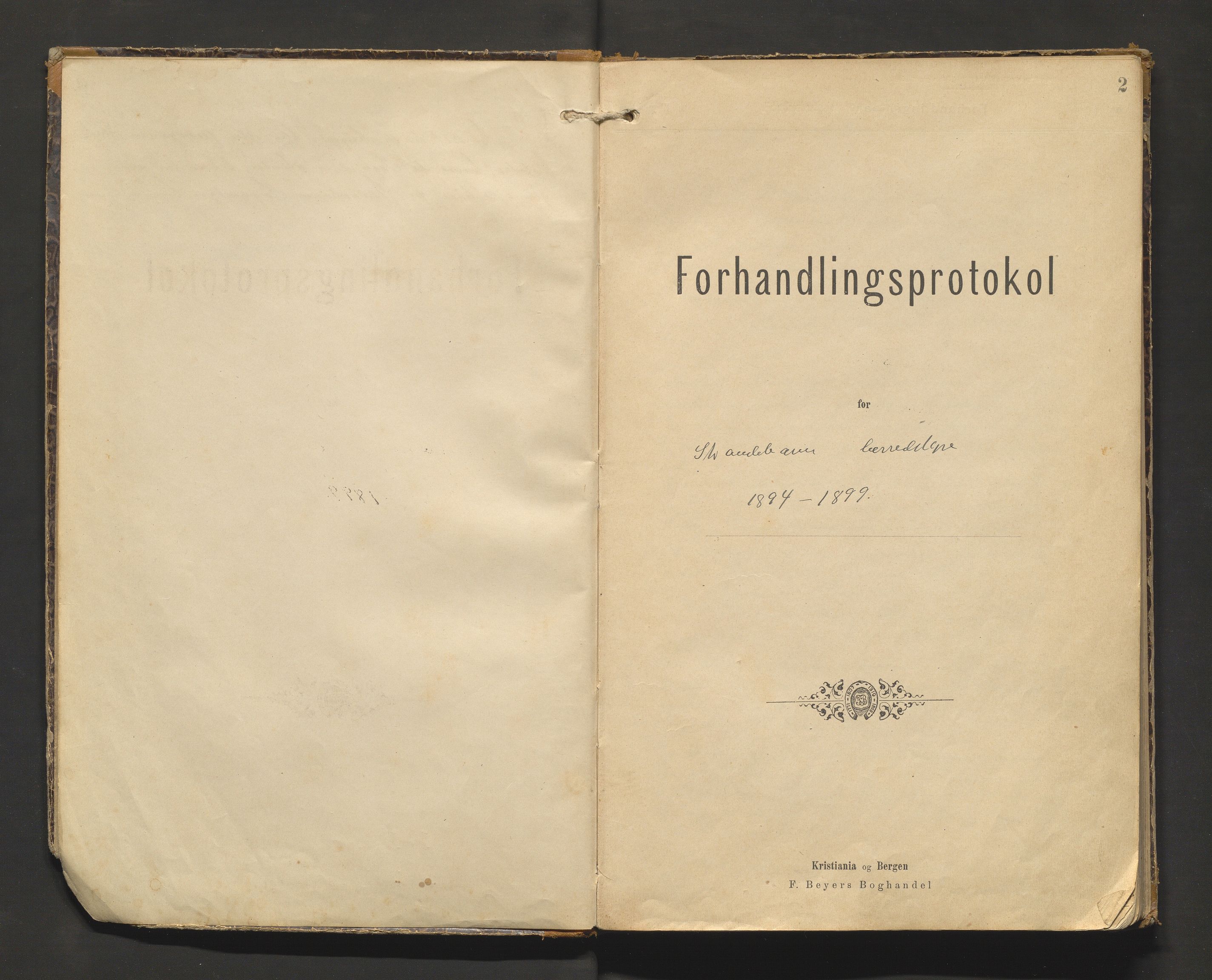 Strandebarm kommune. Formannskapet, IKAH/1226-021/A/Aa/L0004: Møtebok for Strandebarm formannskap og heradsstyre, 1894-1899