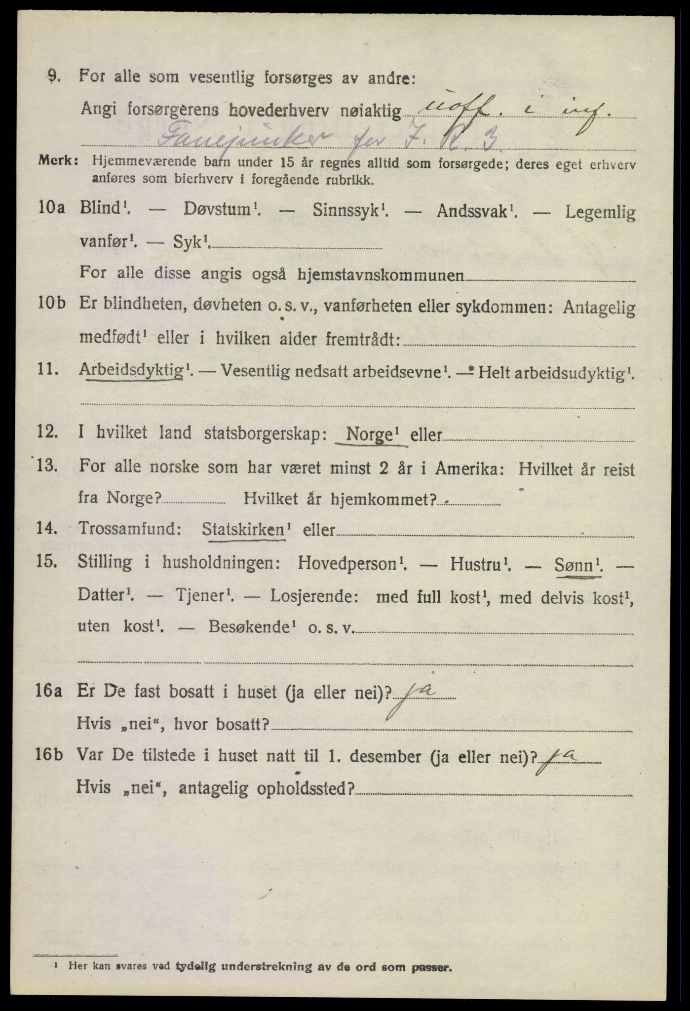 SAKO, Folketelling 1920 for 0630 Øvre Sandsvær herred, 1920, s. 1345