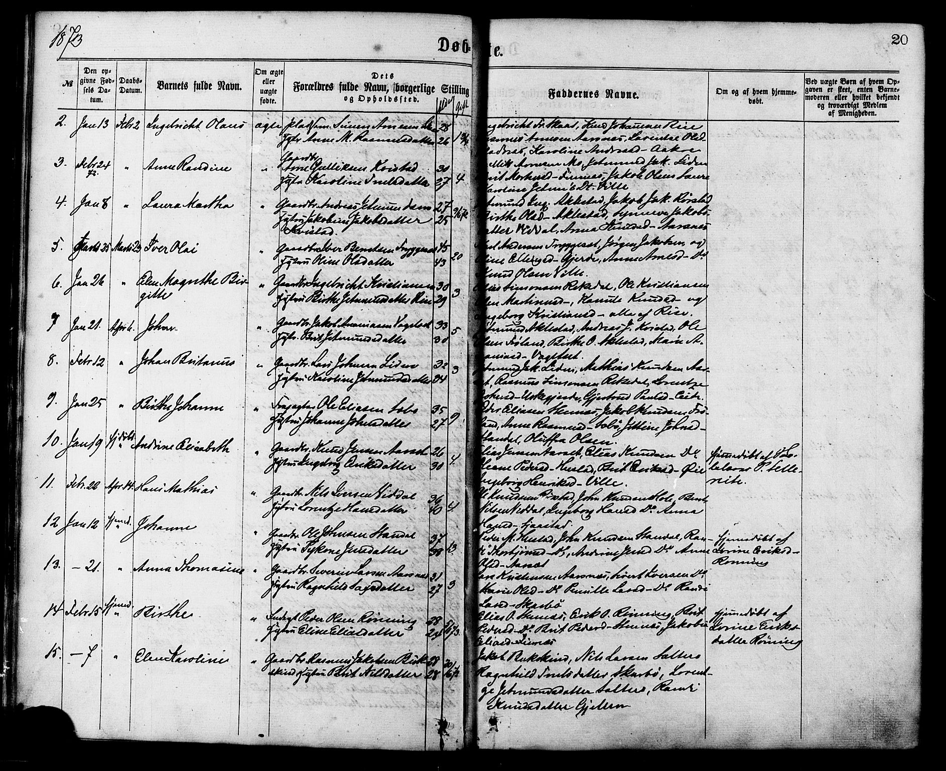 Ministerialprotokoller, klokkerbøker og fødselsregistre - Møre og Romsdal, AV/SAT-A-1454/515/L0210: Ministerialbok nr. 515A06, 1868-1885, s. 20