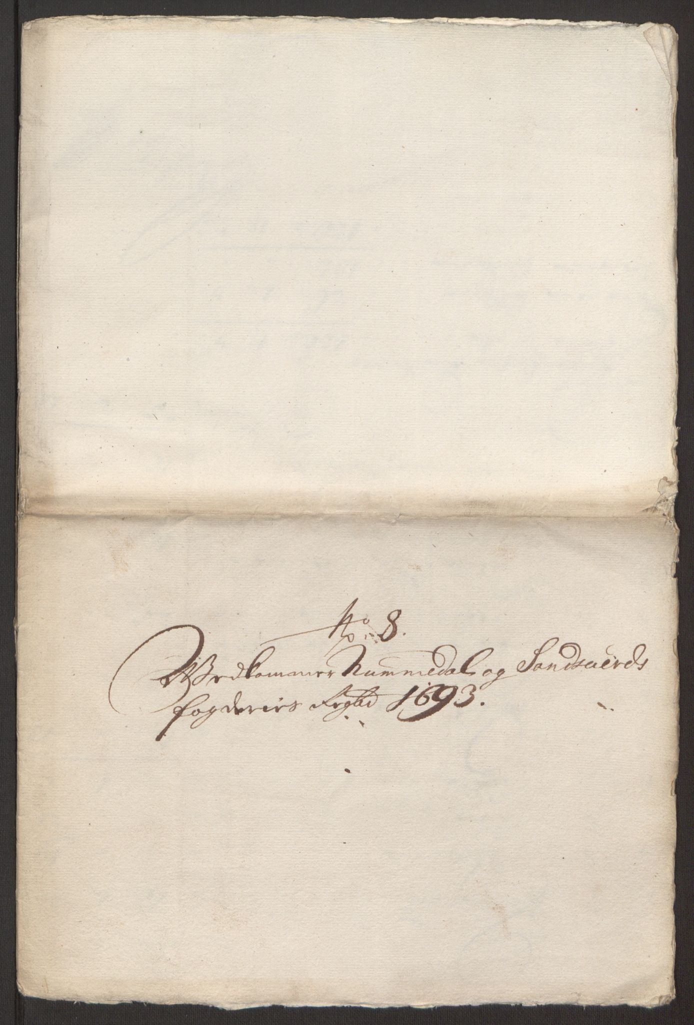 Rentekammeret inntil 1814, Reviderte regnskaper, Fogderegnskap, AV/RA-EA-4092/R24/L1575: Fogderegnskap Numedal og Sandsvær, 1692-1695, s. 467