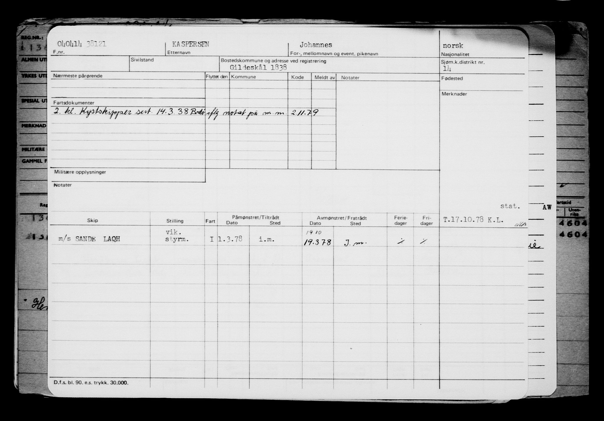 Direktoratet for sjømenn, AV/RA-S-3545/G/Gb/L0119: Hovedkort, 1914, s. 687