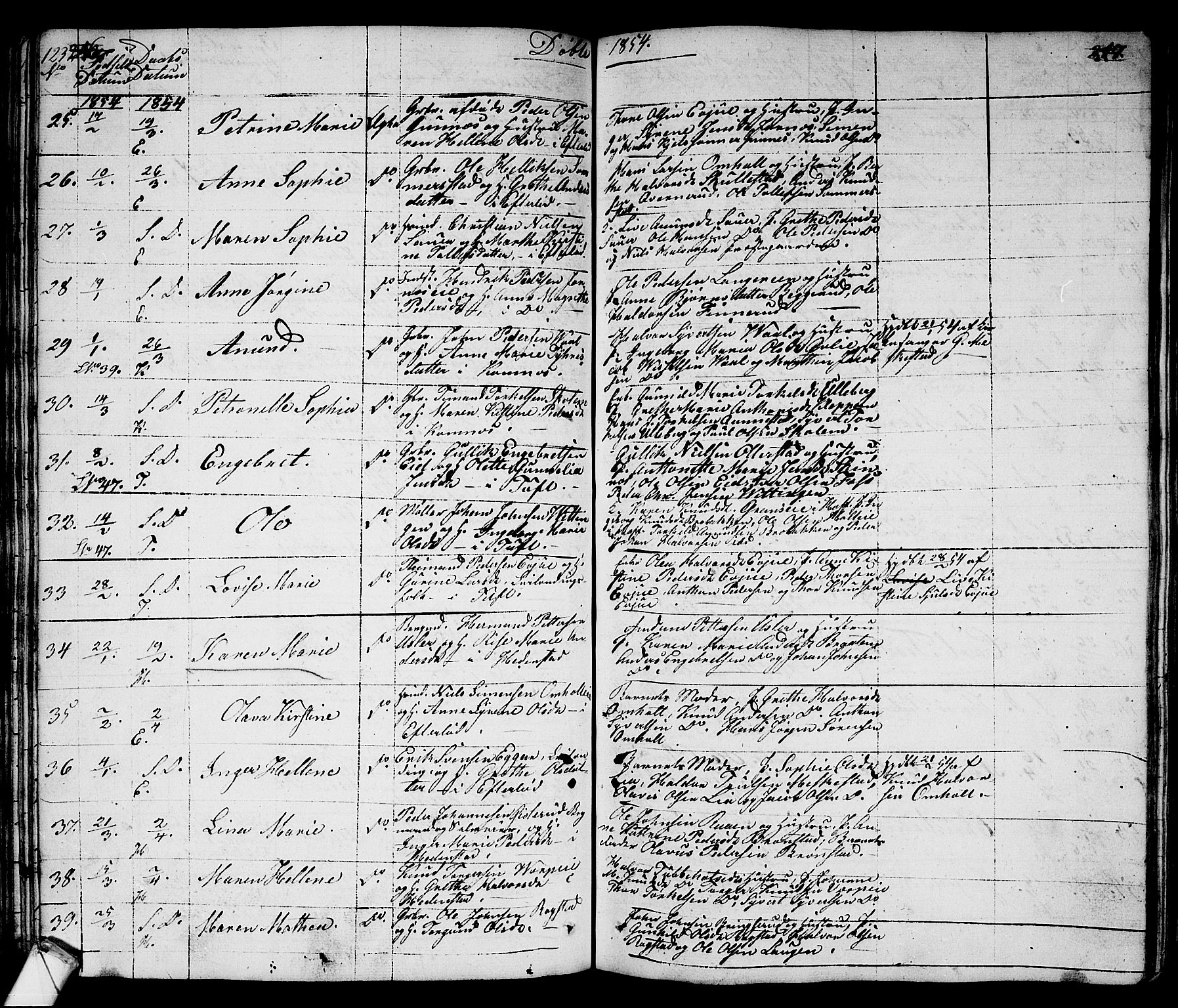 Sandsvær kirkebøker, AV/SAKO-A-244/G/Ga/L0004: Klokkerbok nr. I 4, 1840-1856, s. 123