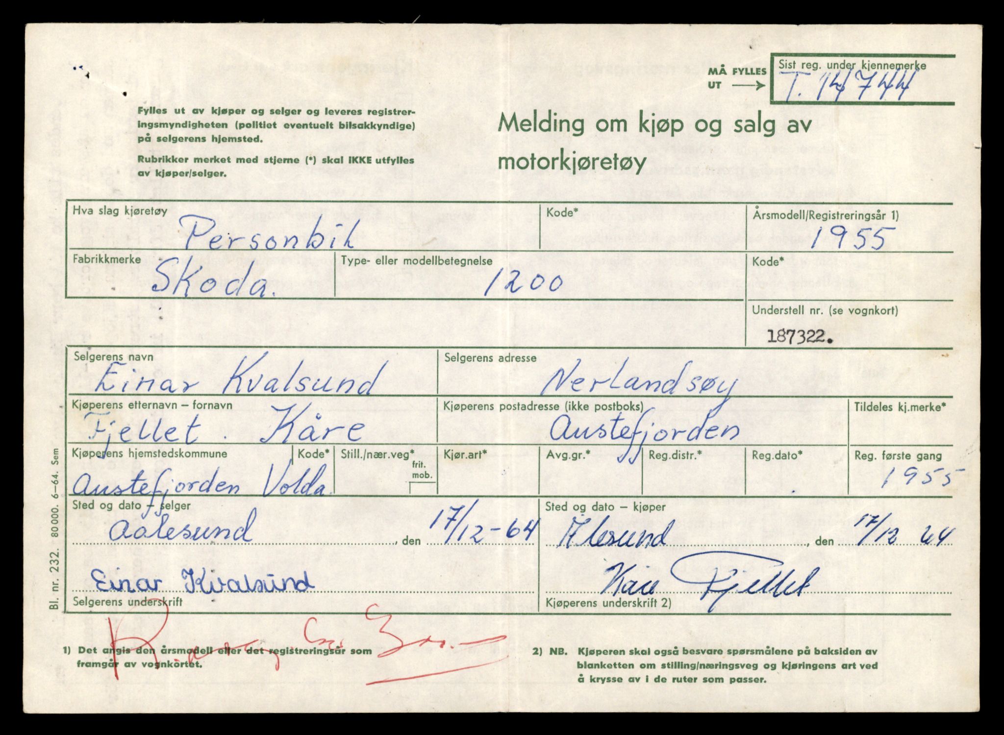 Møre og Romsdal vegkontor - Ålesund trafikkstasjon, AV/SAT-A-4099/F/Fe/L0048: Registreringskort for kjøretøy T 14721 - T 14863, 1927-1998, s. 493