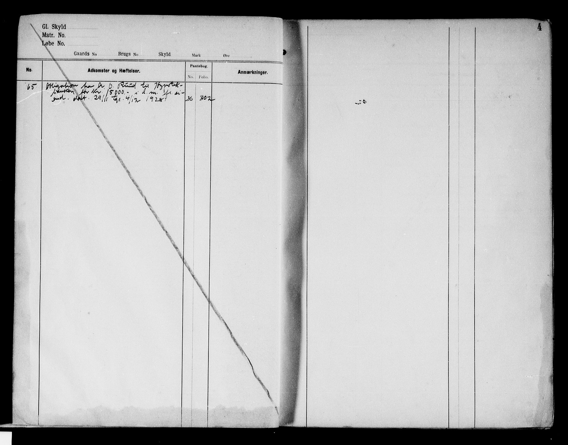 Follo sorenskriveri, SAO/A-10274/G/Gb/Gbd/L0001a: Panteregister nr. IV 1a, 1897-1938, s. 4
