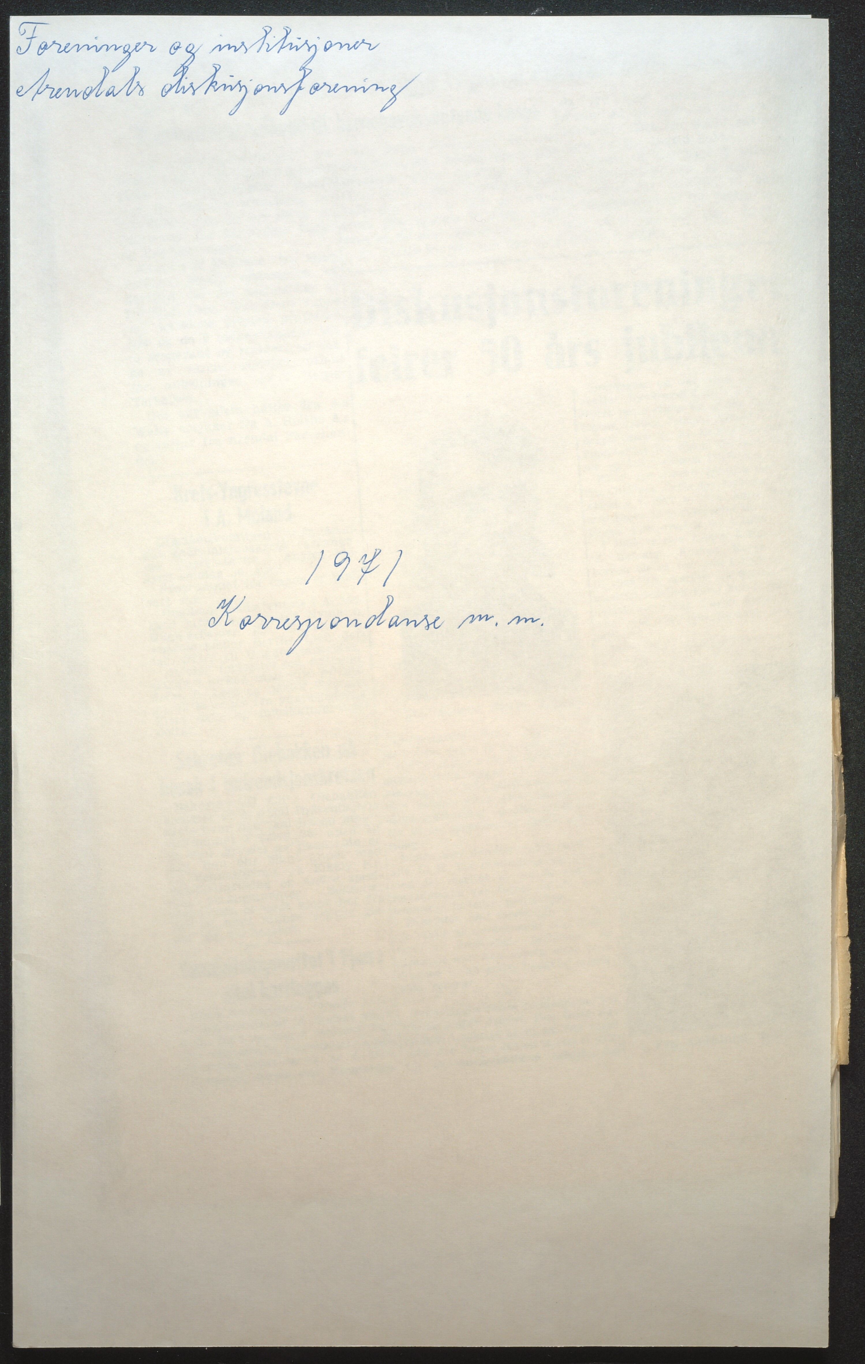 Samling av foreningsarkiv. A-Å, AAKS/PA-1059/F/L0012: Foreninger, Arendal, 1969-1976