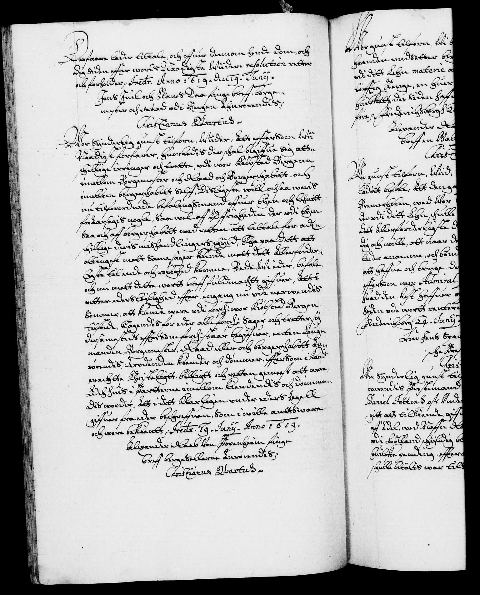 Danske Kanselli 1572-1799, AV/RA-EA-3023/F/Fc/Fca/Fcab/L0004: Norske tegnelser (mikrofilm), 1617-1627, s. 119b