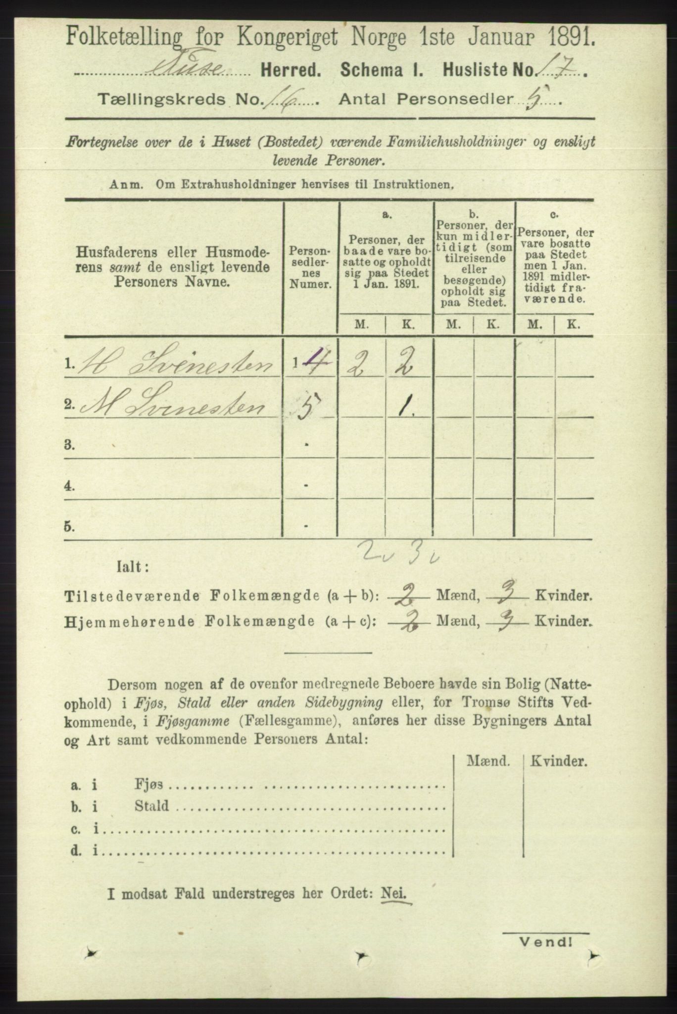 RA, Folketelling 1891 for 1241 Fusa herred, 1891, s. 3584