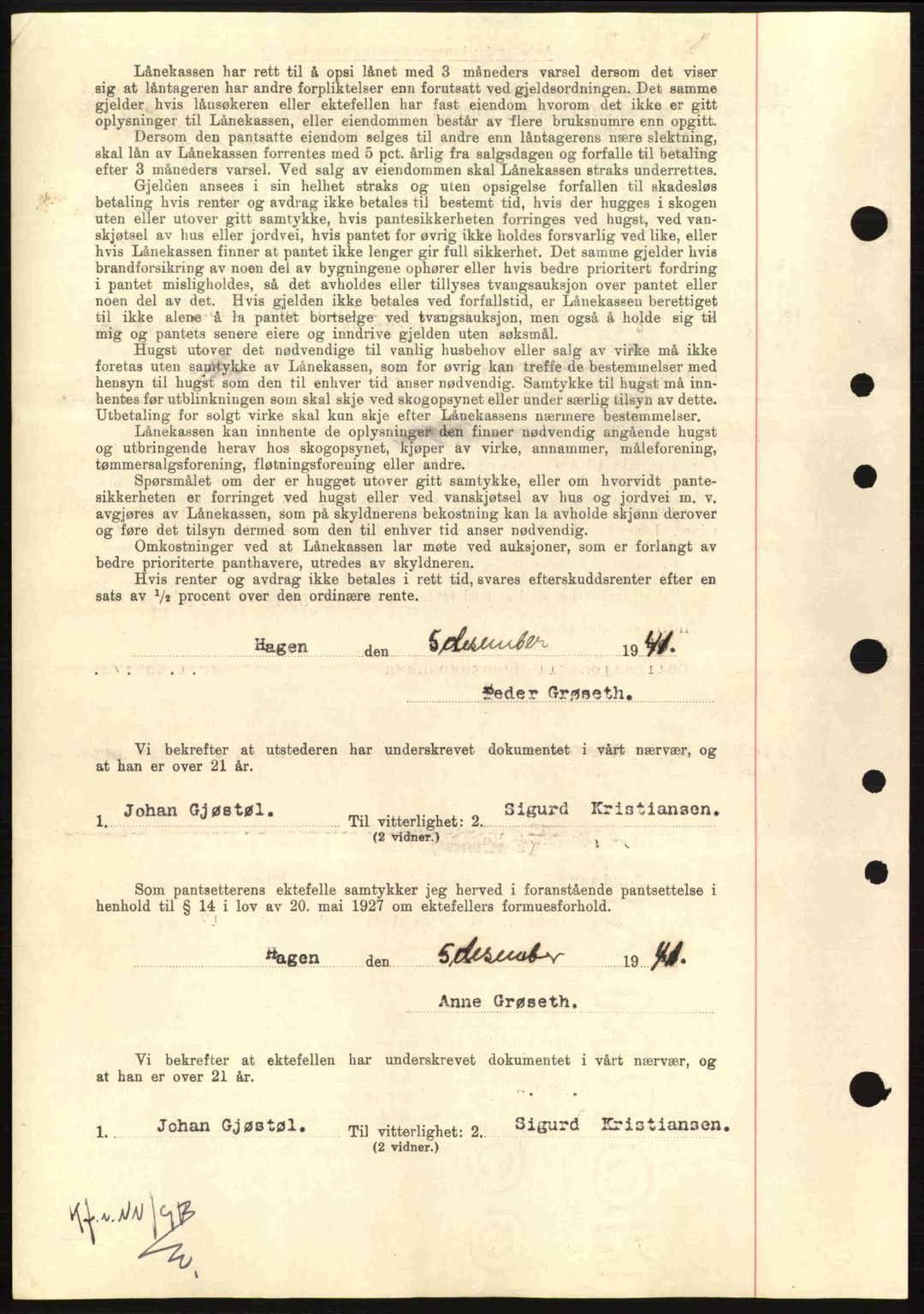 Nordmøre sorenskriveri, AV/SAT-A-4132/1/2/2Ca: Pantebok nr. B88, 1941-1942, Dagboknr: 121/1942