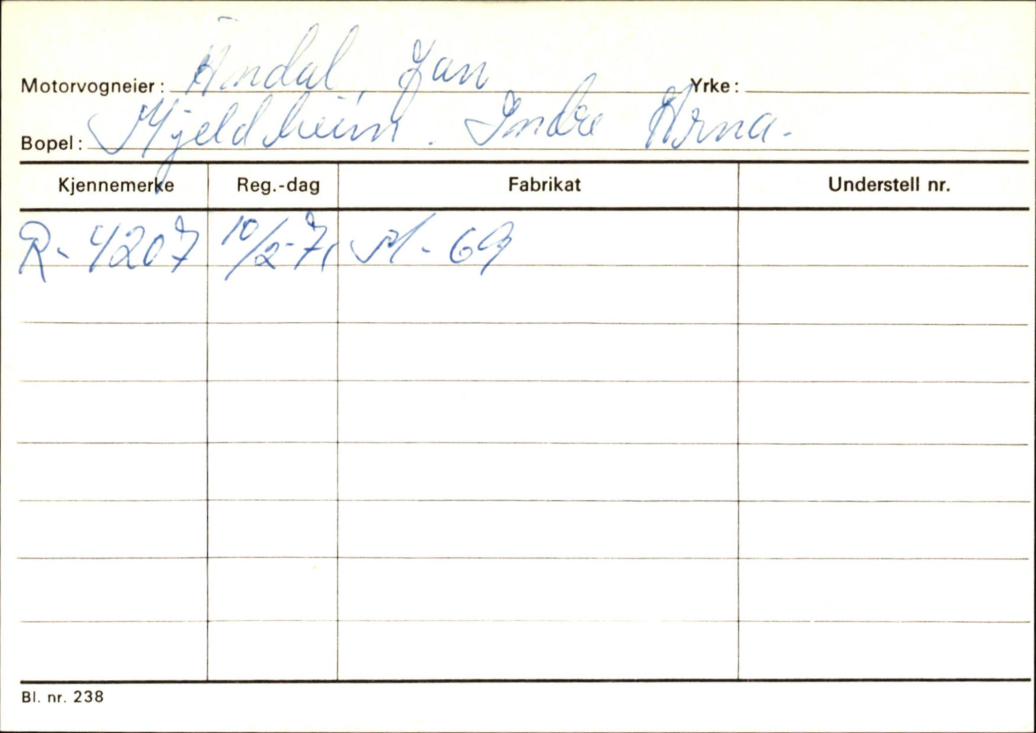 Statens vegvesen, Hordaland vegkontor, SAB/A-5201/2/Ha/L0001: R-eierkort A, 1920-1971, s. 894