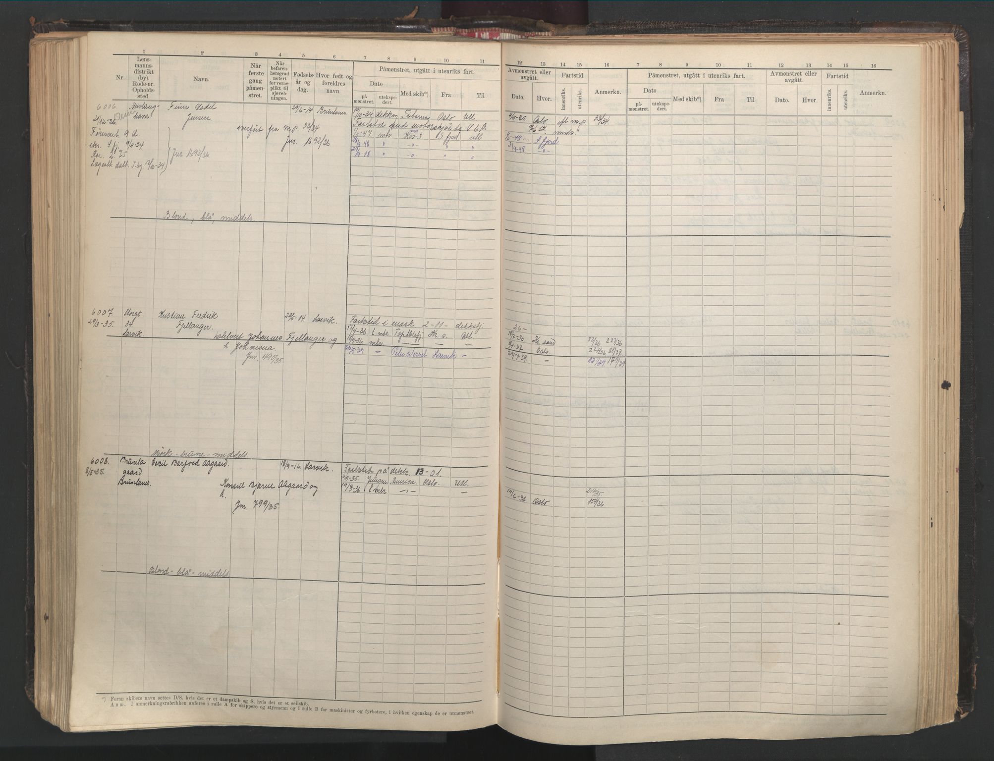 Larvik innrulleringskontor, SAKO/A-787/F/Fc/L0013: Hovedrulle, 1926-1946, s. 274