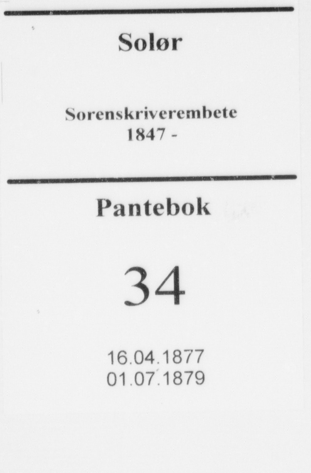 Solør tingrett, SAH/TING-008/H/Hb/Hba/L0034: Pantebok nr. 34, 1877-1879