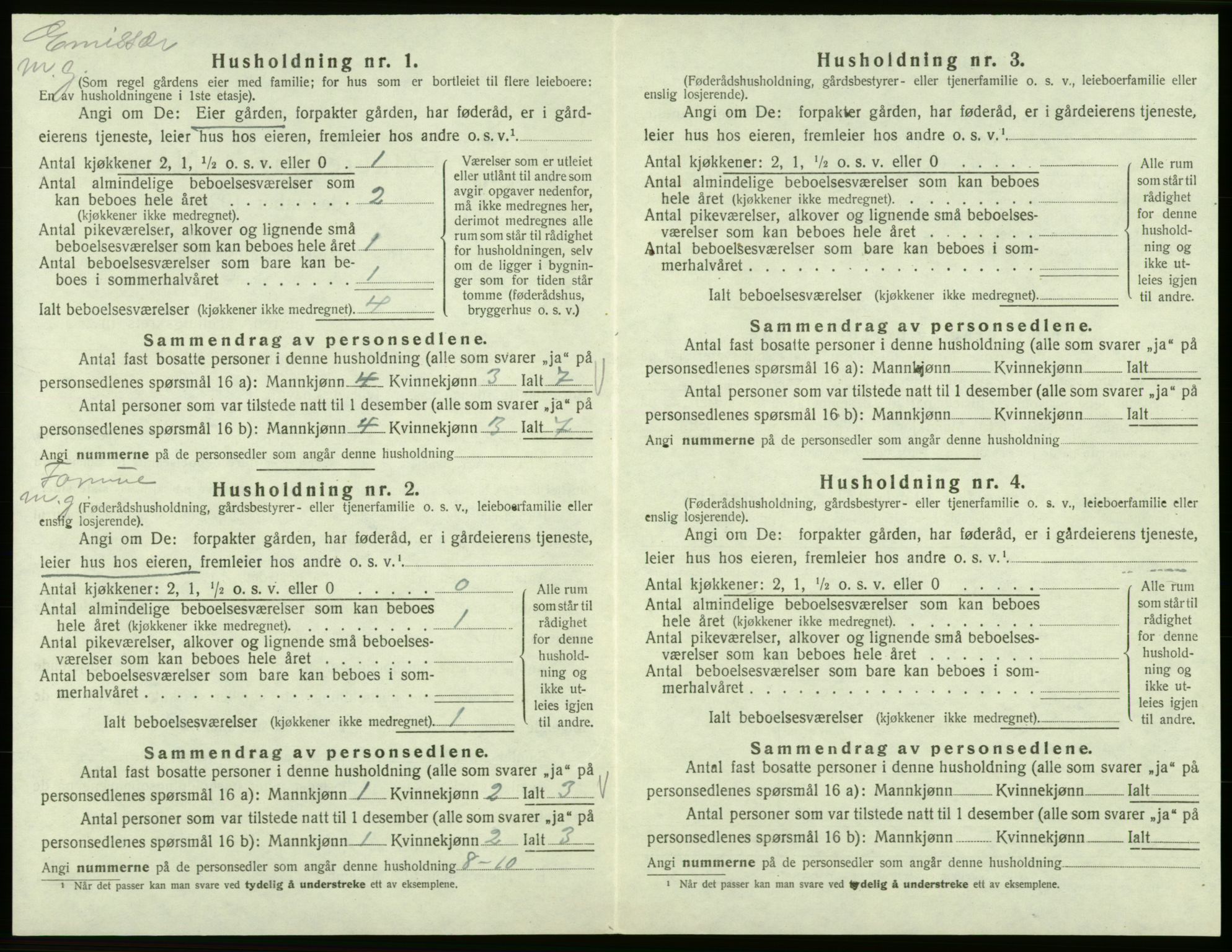 SAB, Folketelling 1920 for 1219 Bømlo herred, 1920, s. 229