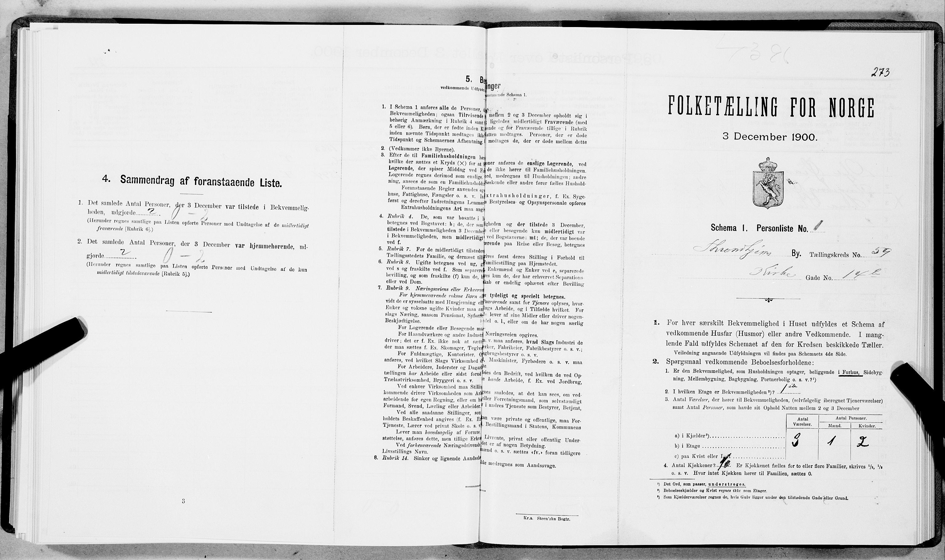 SAT, Folketelling 1900 for 1601 Trondheim kjøpstad, 1900, s. 10168