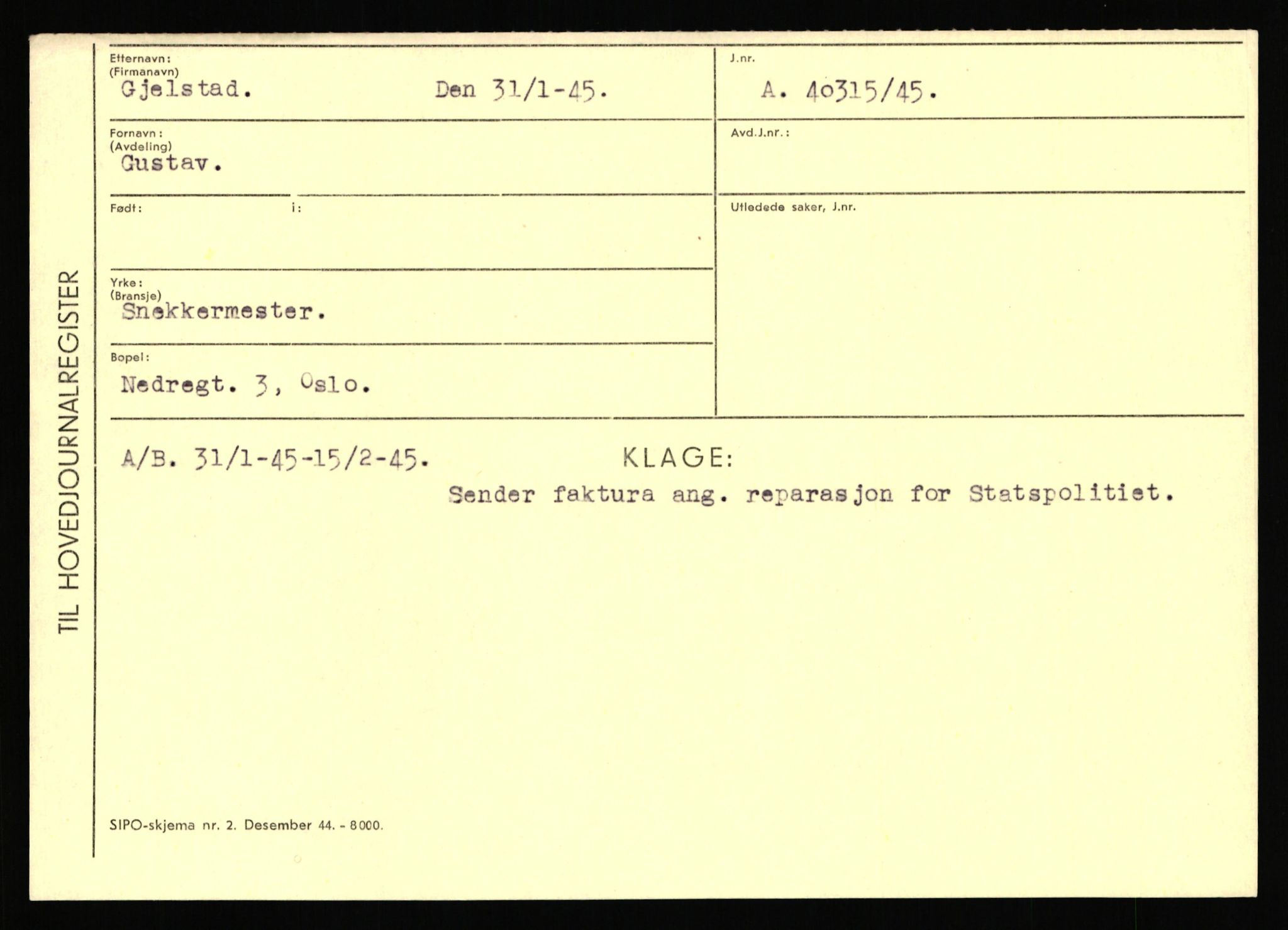 Statspolitiet - Hovedkontoret / Osloavdelingen, AV/RA-S-1329/C/Ca/L0005: Furali - Hamula, 1943-1945, s. 952