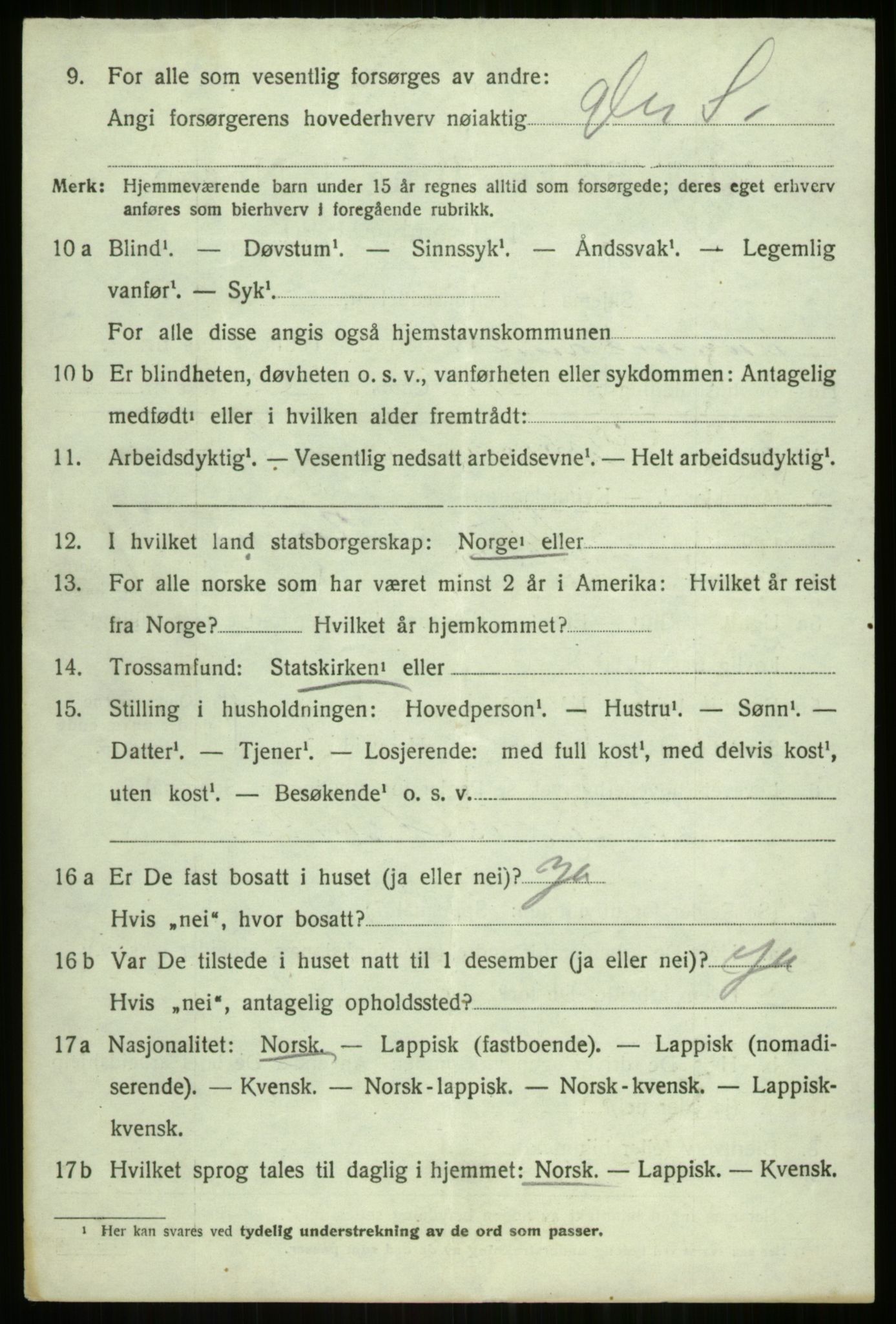 SATØ, Folketelling 1920 for 1934 Tromsøysund herred, 1920, s. 4947