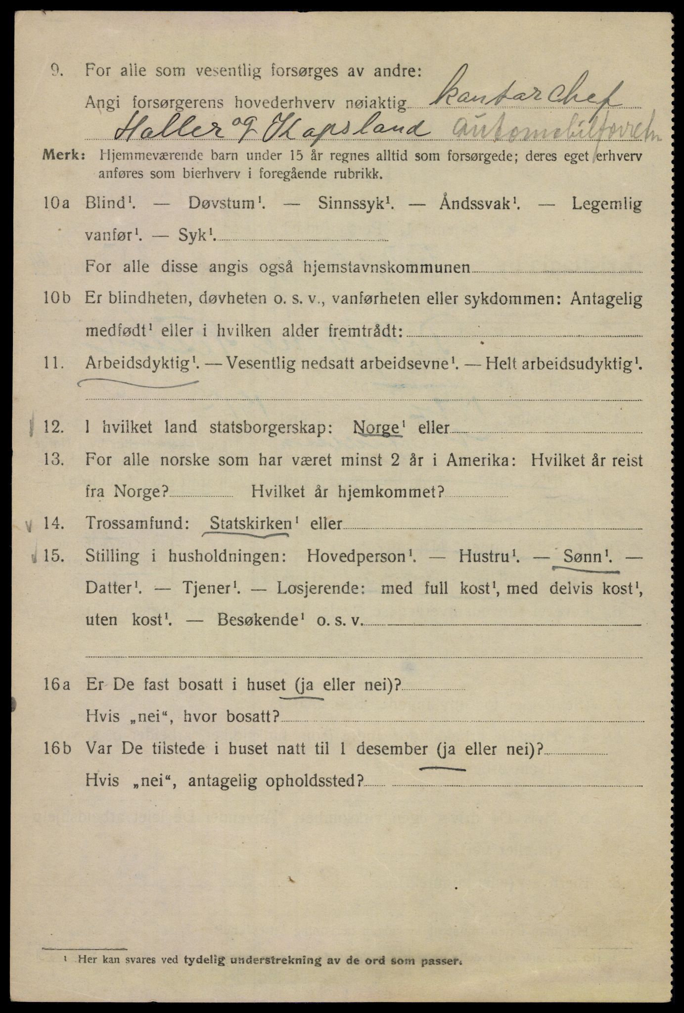 SAO, Folketelling 1920 for 0301 Kristiania kjøpstad, 1920, s. 233154