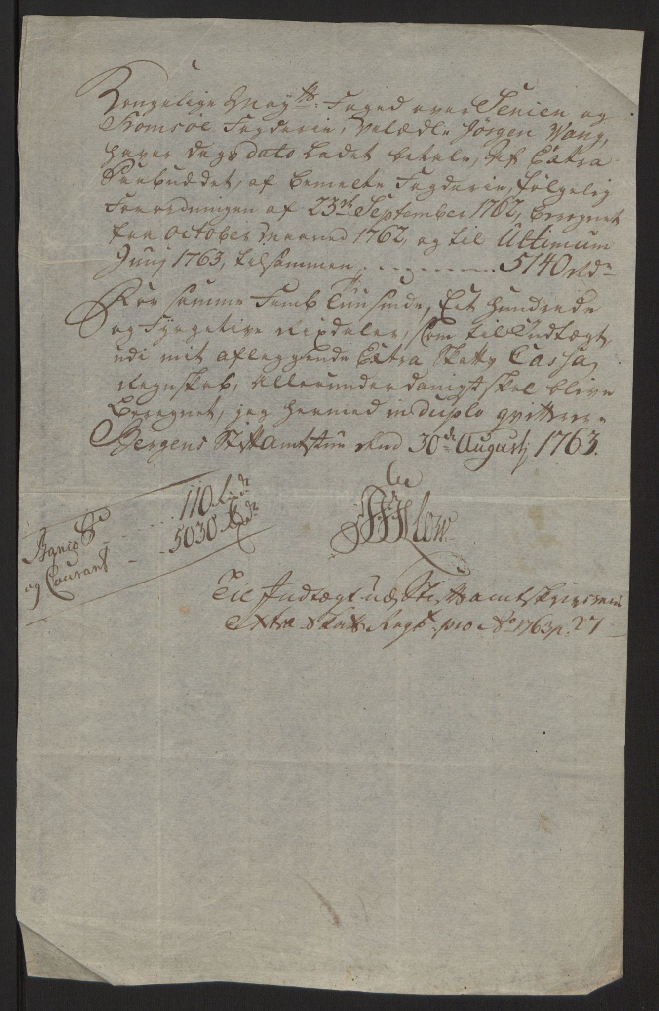 Rentekammeret inntil 1814, Reviderte regnskaper, Fogderegnskap, AV/RA-EA-4092/R68/L4845: Ekstraskatten Senja og Troms, 1762-1765, s. 226