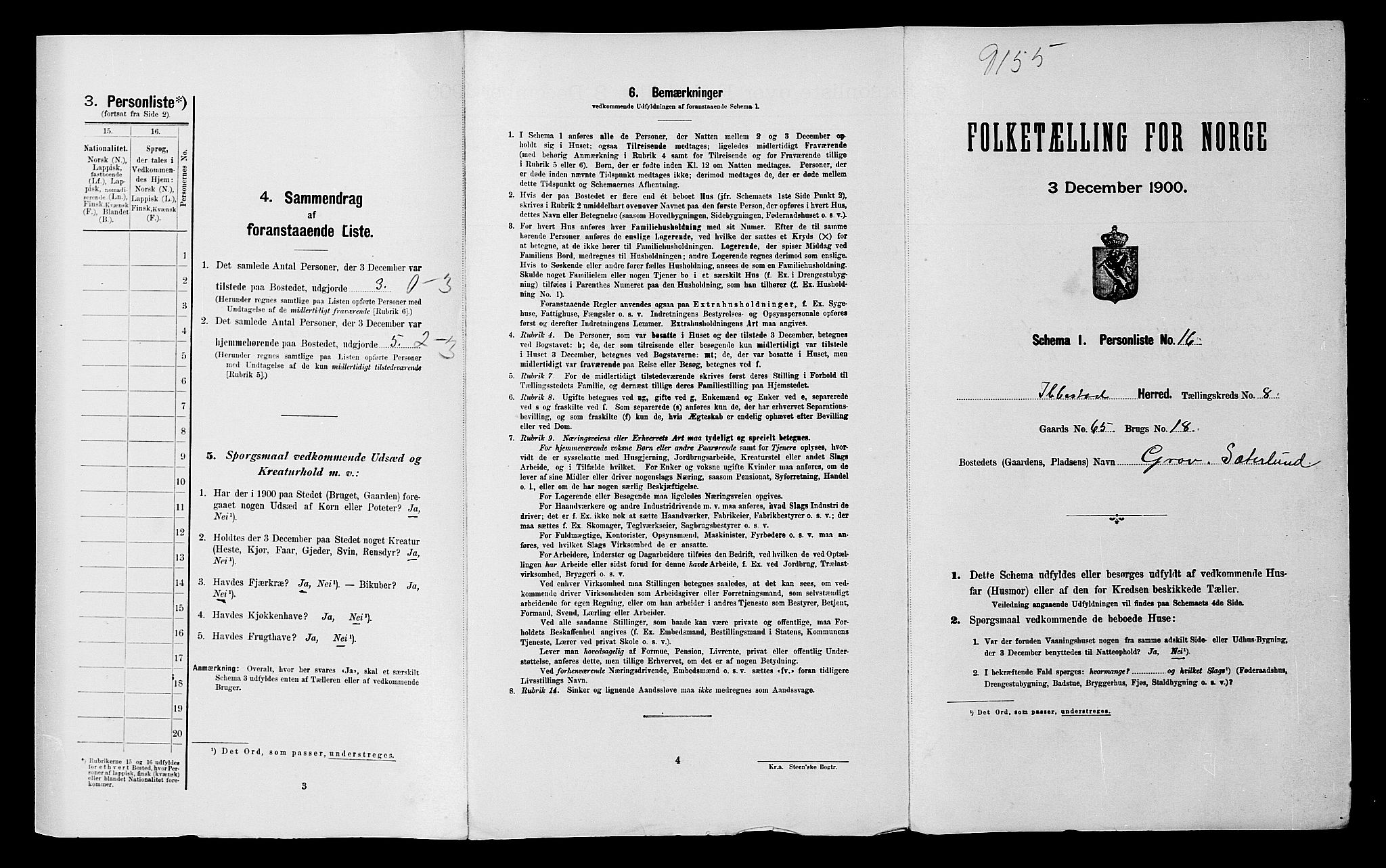 SATØ, Folketelling 1900 for 1917 Ibestad herred, 1900, s. 1098