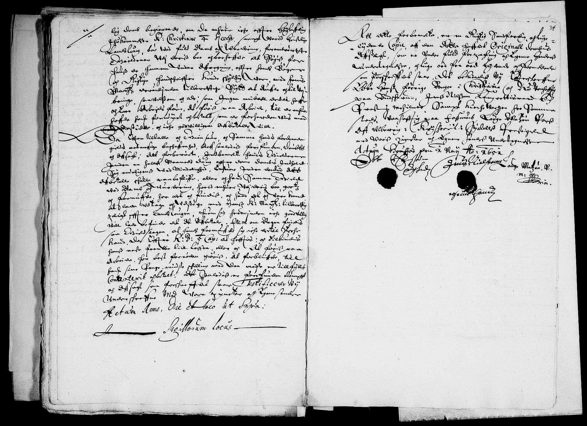 Danske Kanselli, Skapsaker, AV/RA-EA-4061/F/L0065: Skap 14, pakke 316, 1624-1706, s. 180