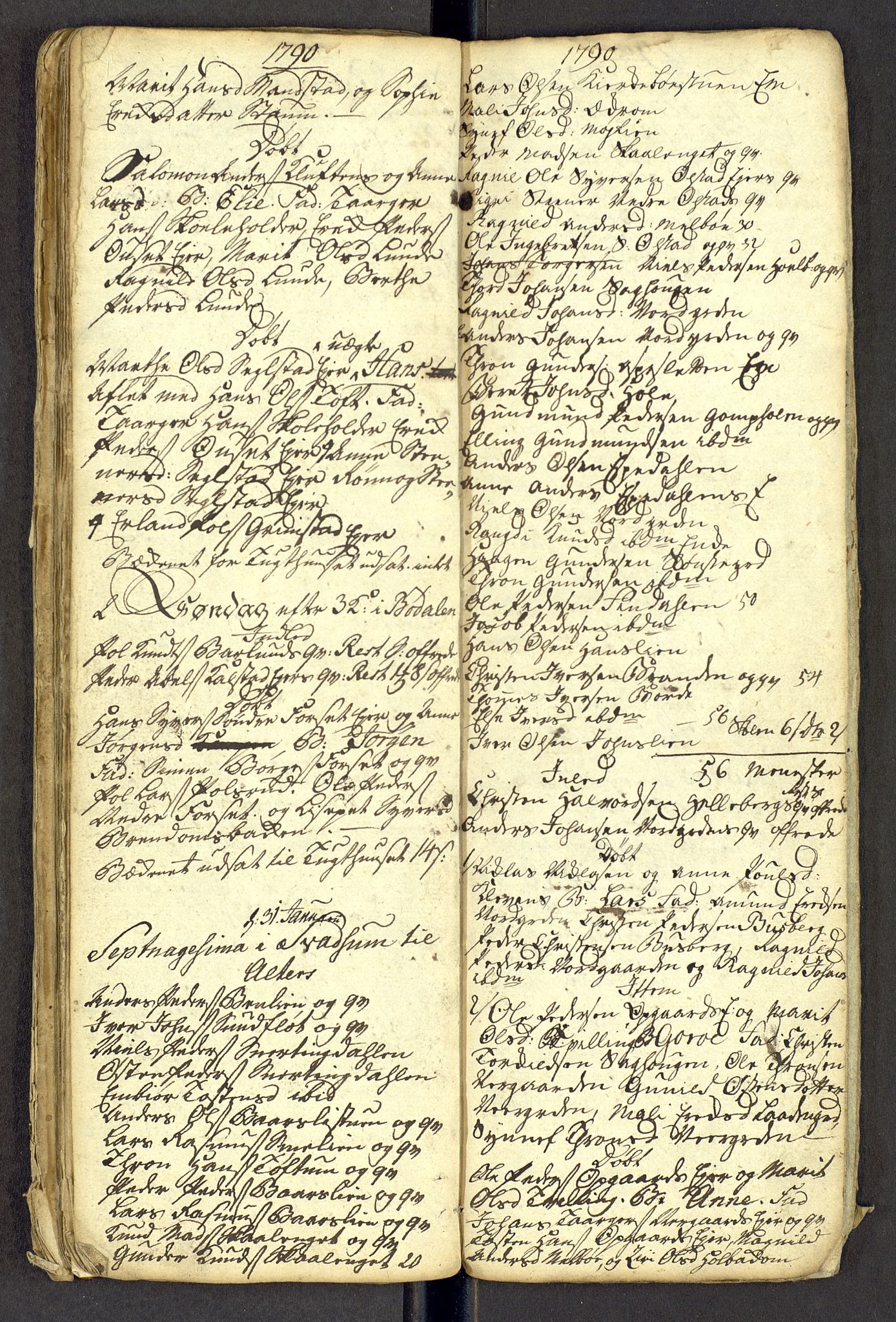 Gausdal prestekontor, SAH/PREST-090/H/Ha: Kladd til kirkebok nr. -, 1786-1793