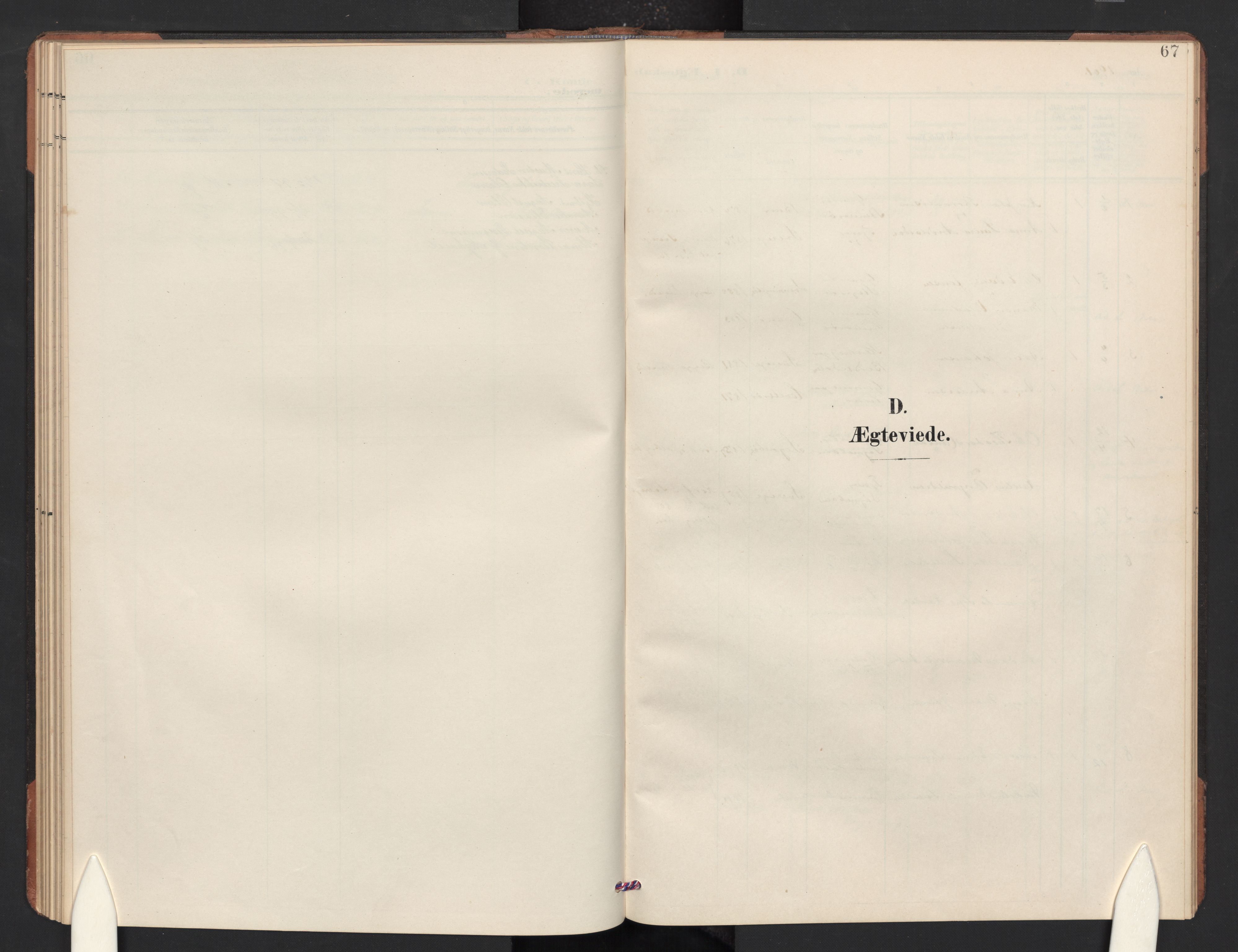 Idd prestekontor Kirkebøker, SAO/A-10911/G/Gc/L0001: Klokkerbok nr. III 1, 1901-1910, s. 67