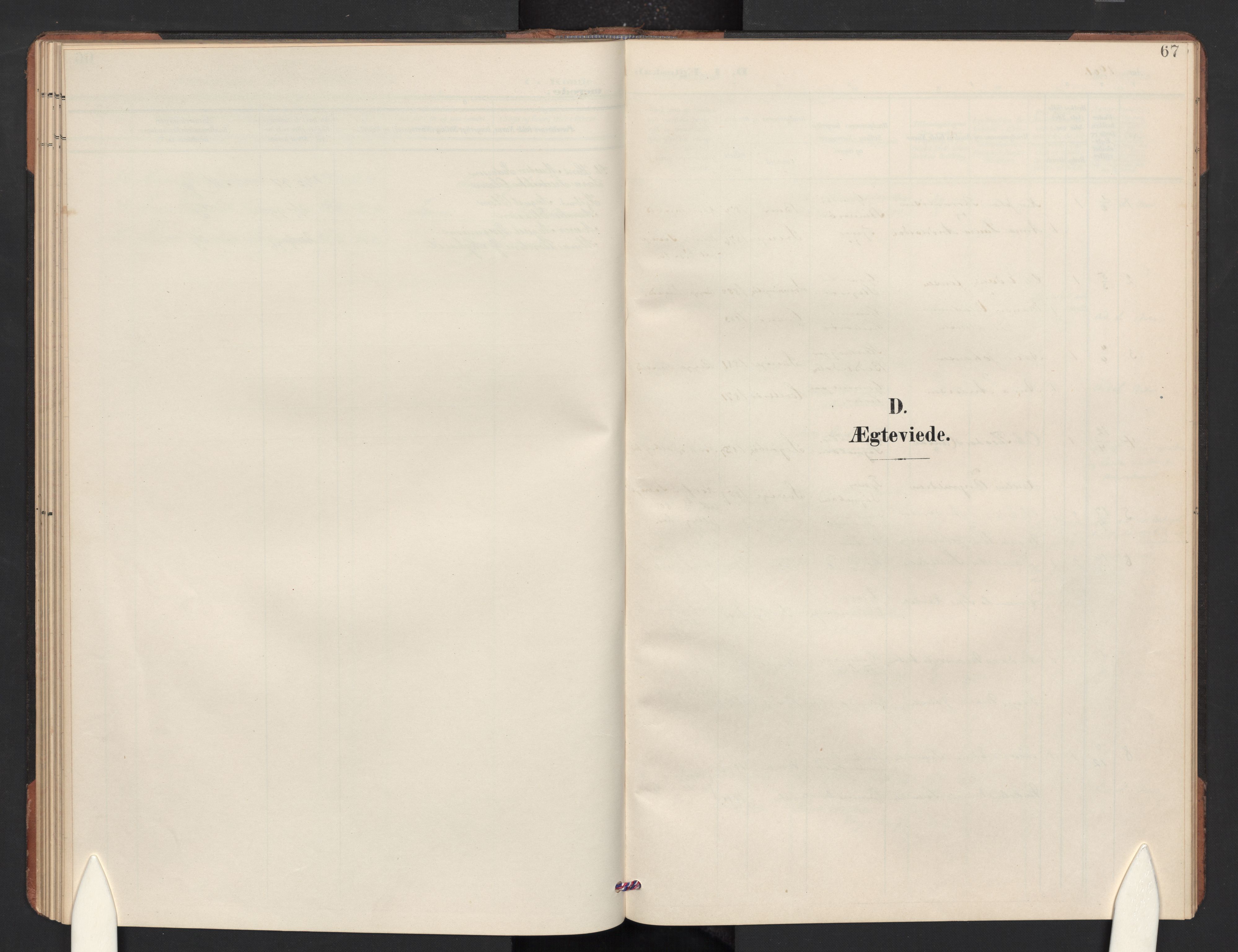 Idd prestekontor Kirkebøker, AV/SAO-A-10911/G/Gc/L0001: Klokkerbok nr. III 1, 1901-1910, s. 67