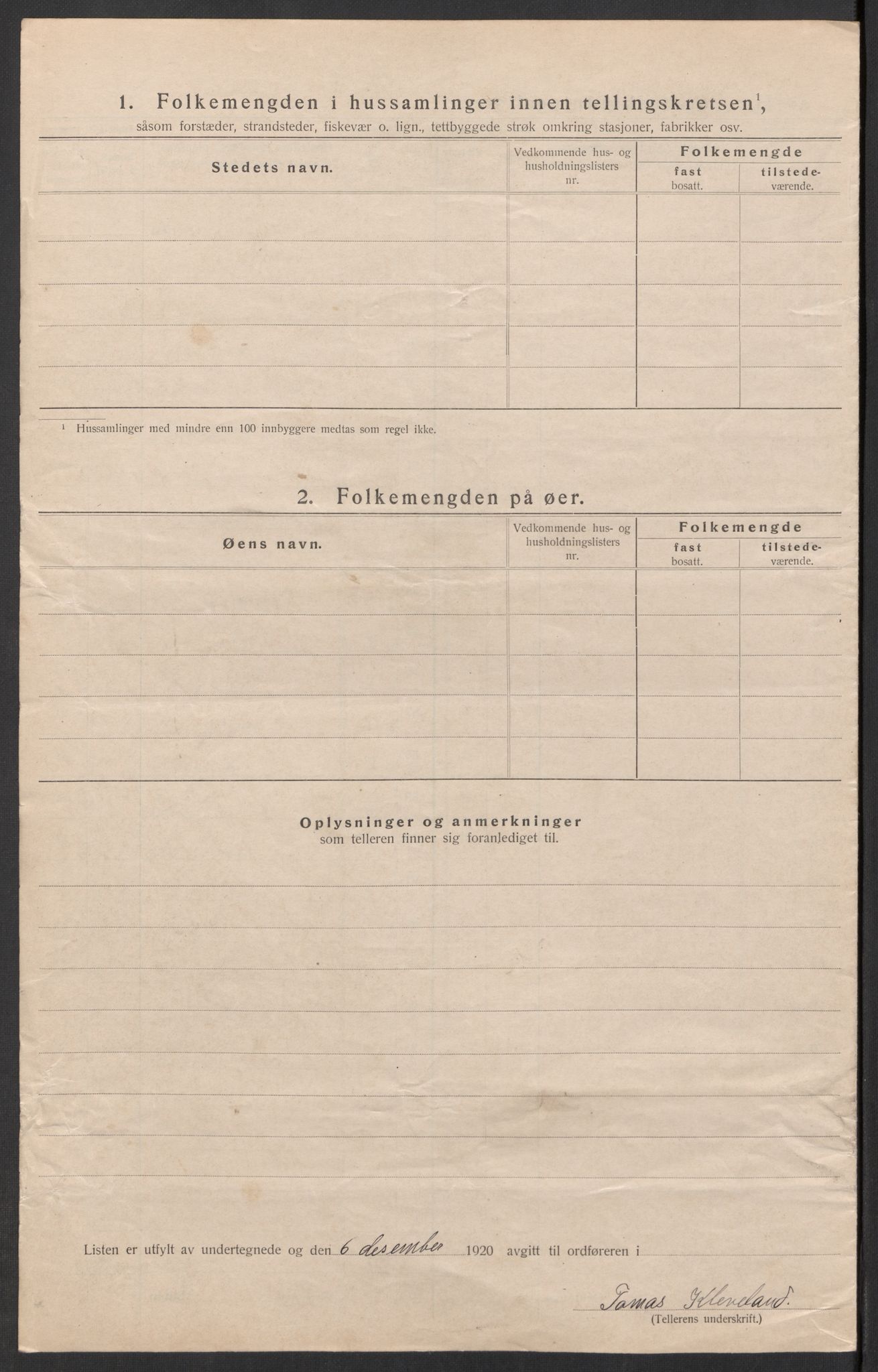 SAK, Folketelling 1920 for 1023 Finsland herred, 1920, s. 23