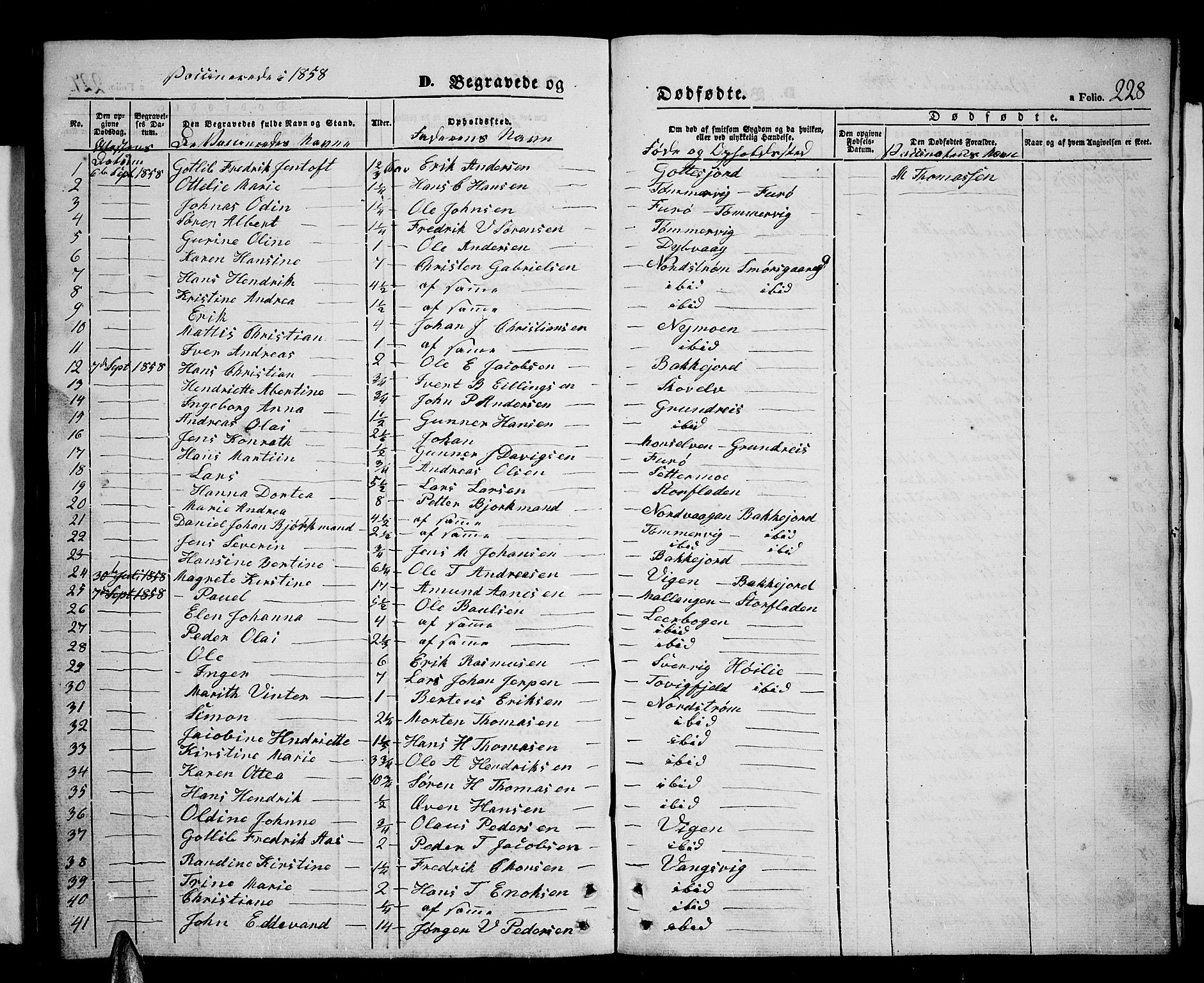 Tranøy sokneprestkontor, AV/SATØ-S-1313/I/Ia/Iab/L0002klokker: Klokkerbok nr. 2, 1847-1860, s. 228