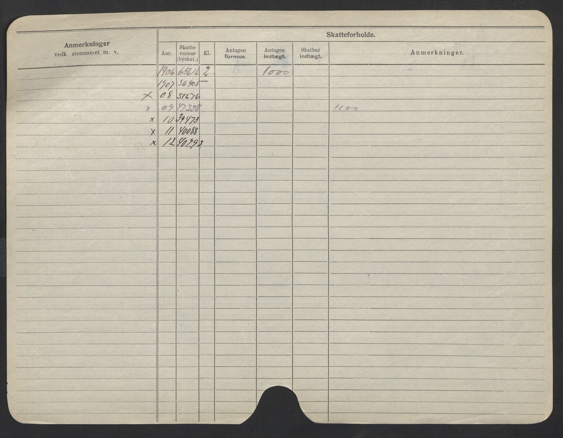 Oslo folkeregister, Registerkort, SAO/A-11715/F/Fa/Fac/L0011: Menn, 1906-1914, s. 152b