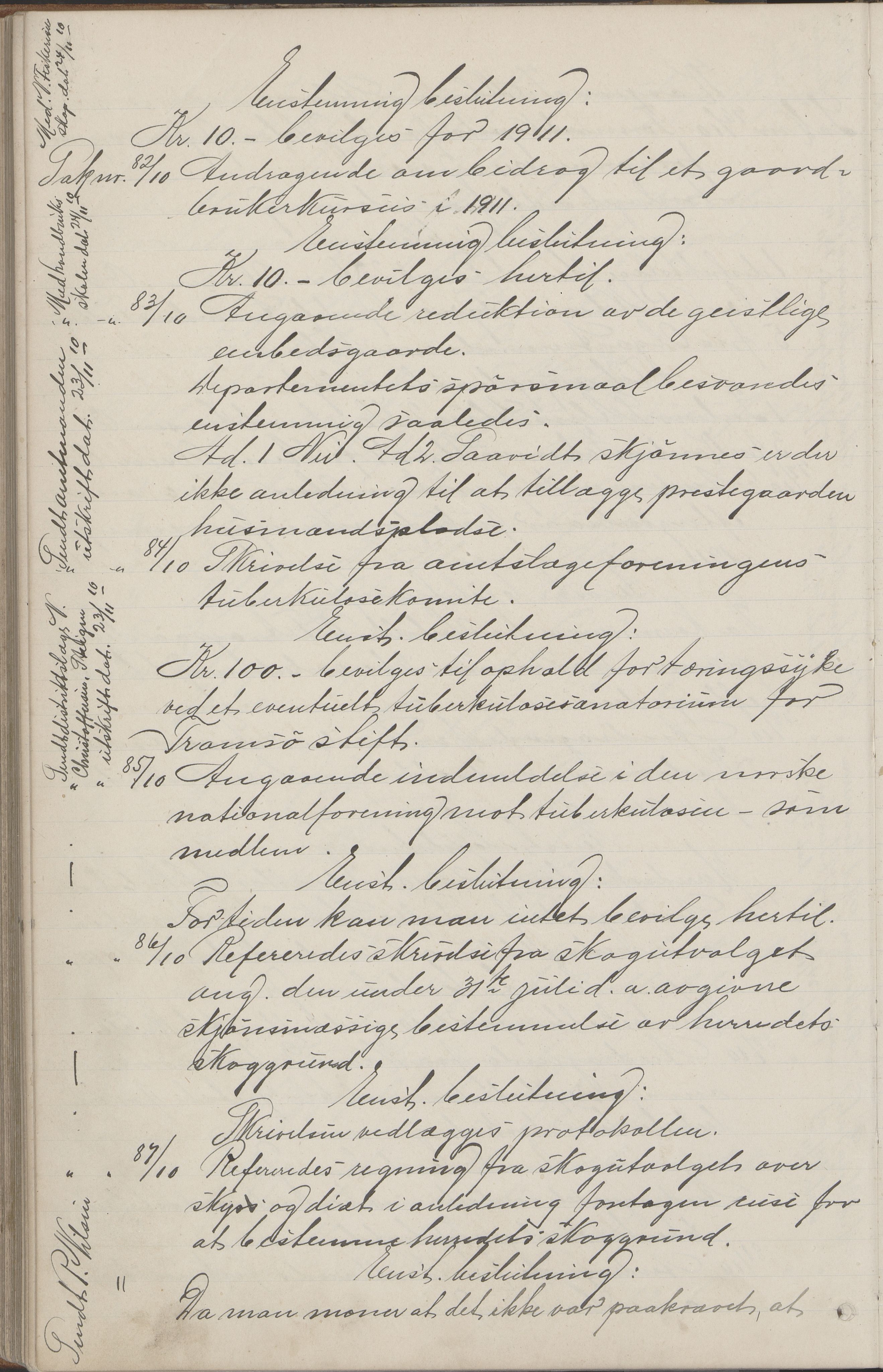 Kjerringøy kommune. Formannskapet, AIN/K-18441.150/A/Aa/L0002: Forhandlingsprotokoll Norfolden- Kjerringø formanskap, 1900-1911