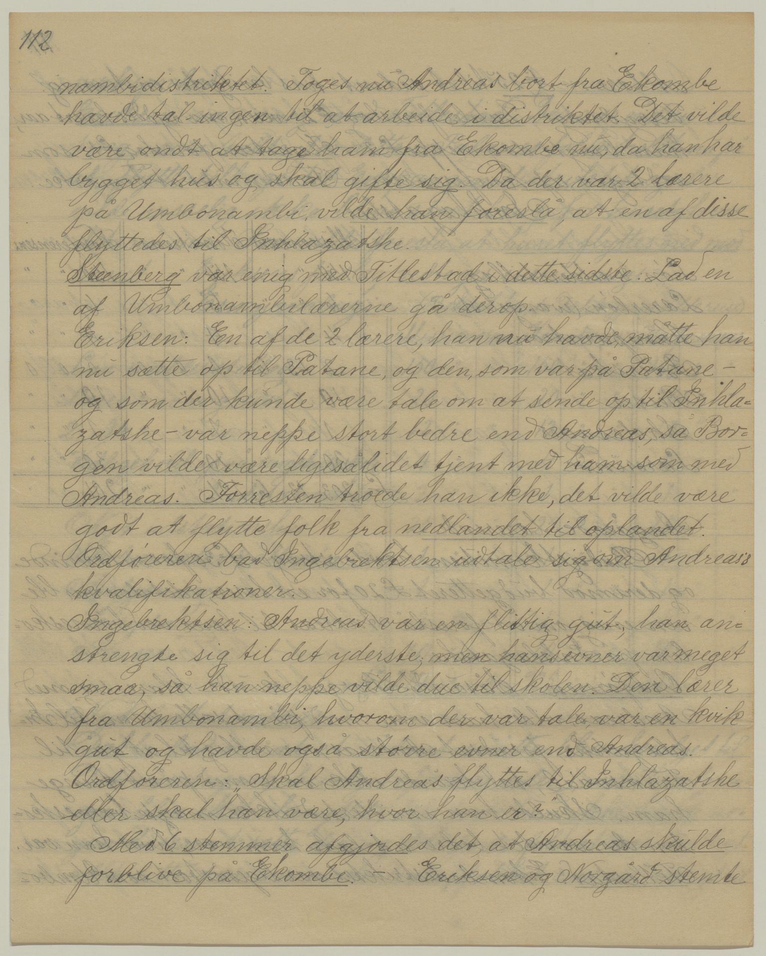 Det Norske Misjonsselskap - hovedadministrasjonen, VID/MA-A-1045/D/Da/Daa/L0042/0007: Konferansereferat og årsberetninger / Konferansereferat fra Sør-Afrika., 1898, s. 112