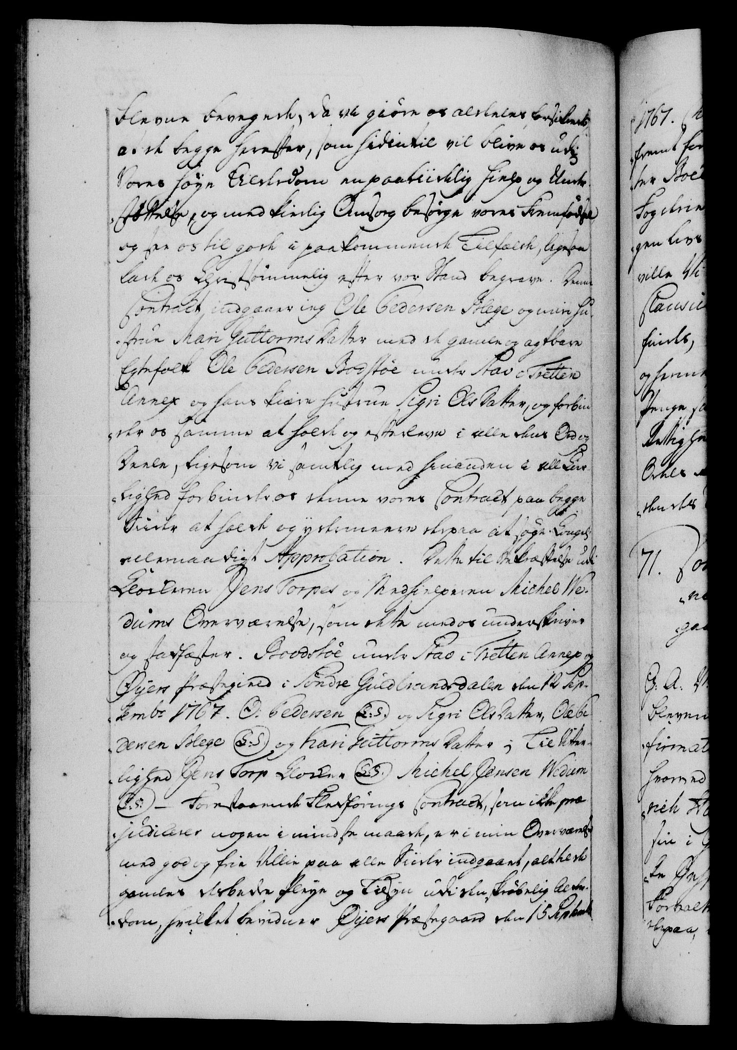 Danske Kanselli 1572-1799, RA/EA-3023/F/Fc/Fca/Fcaa/L0043: Norske registre, 1766-1768, s. 543b