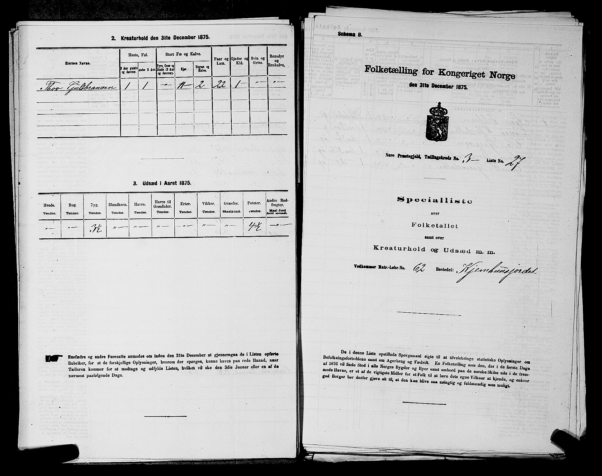 SAKO, Folketelling 1875 for 0633P Nore prestegjeld, 1875, s. 401