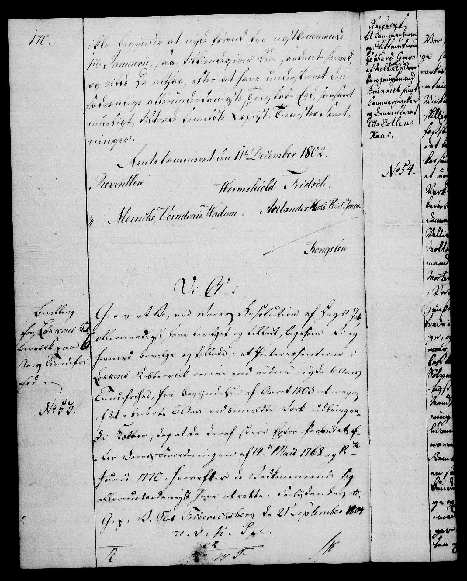 Rentekammeret, Renteskriverkontorene, RA/EA-3115/M/Mg/Mga/L0001: Ekspedisjonsprotokoll med register (merket RK 54.18), 1791-1814, s. 170