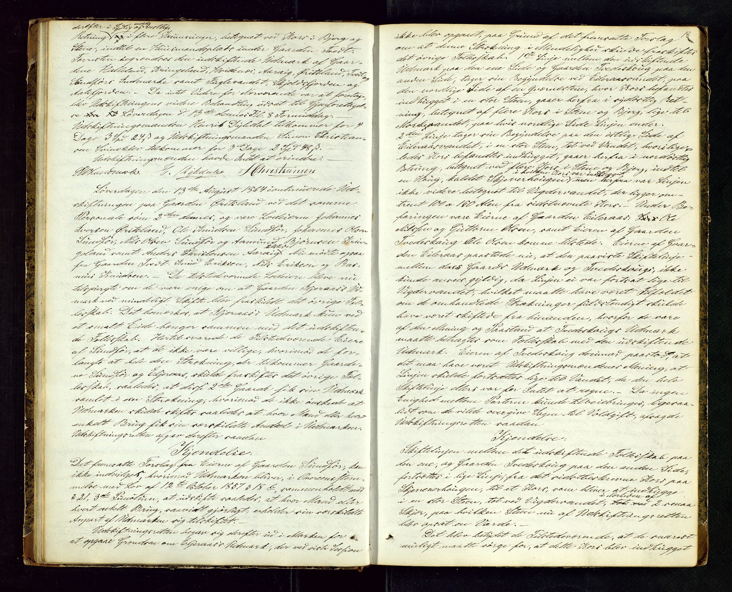 Rogaland jordskifterett, AV/SAST-A-102426/Oa/L0029: Forhandlingsprotokoll, 1863-1866, s. 18
