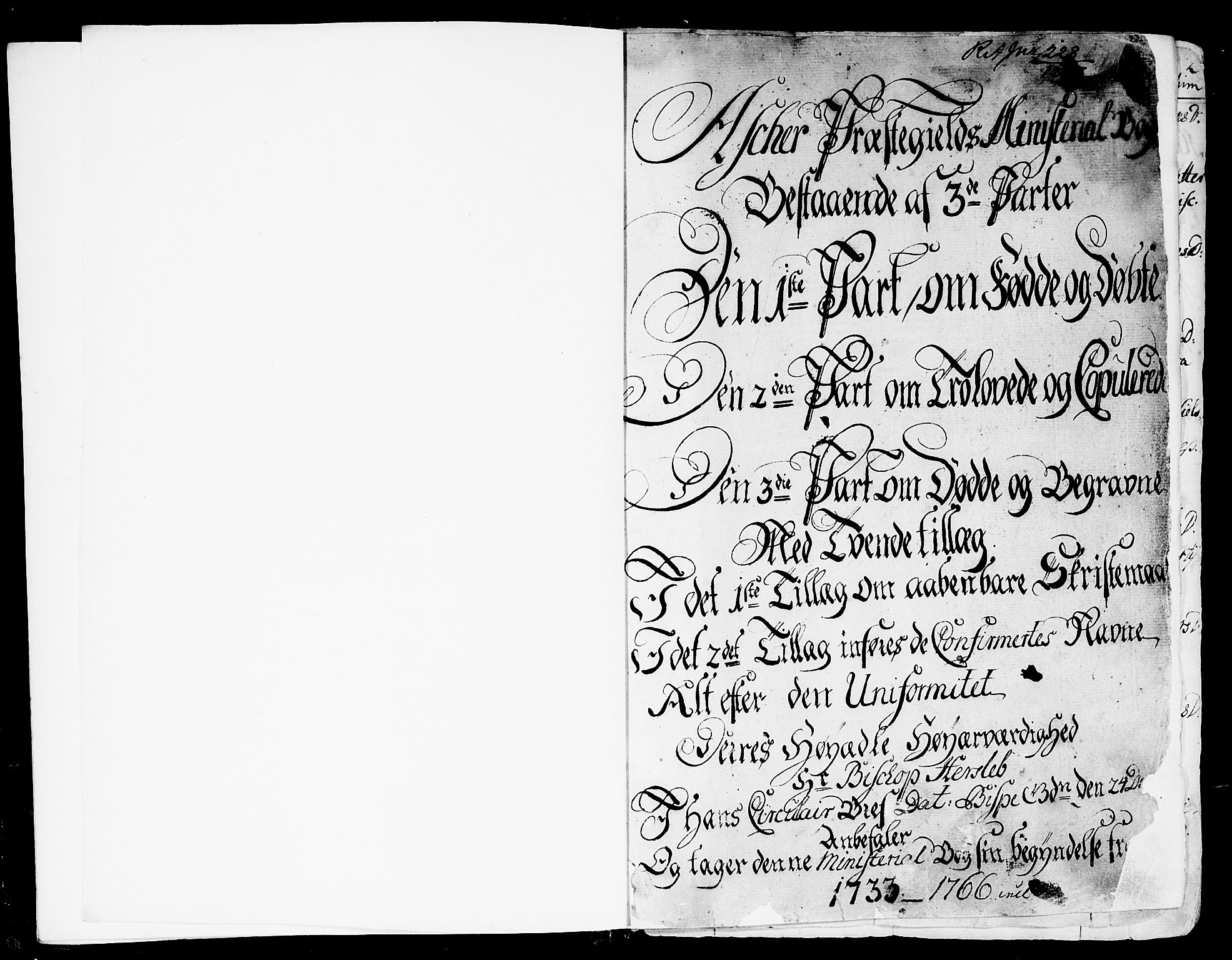 Asker prestekontor Kirkebøker, AV/SAO-A-10256a/F/Fa/L0002: Ministerialbok nr. I 2, 1733-1766