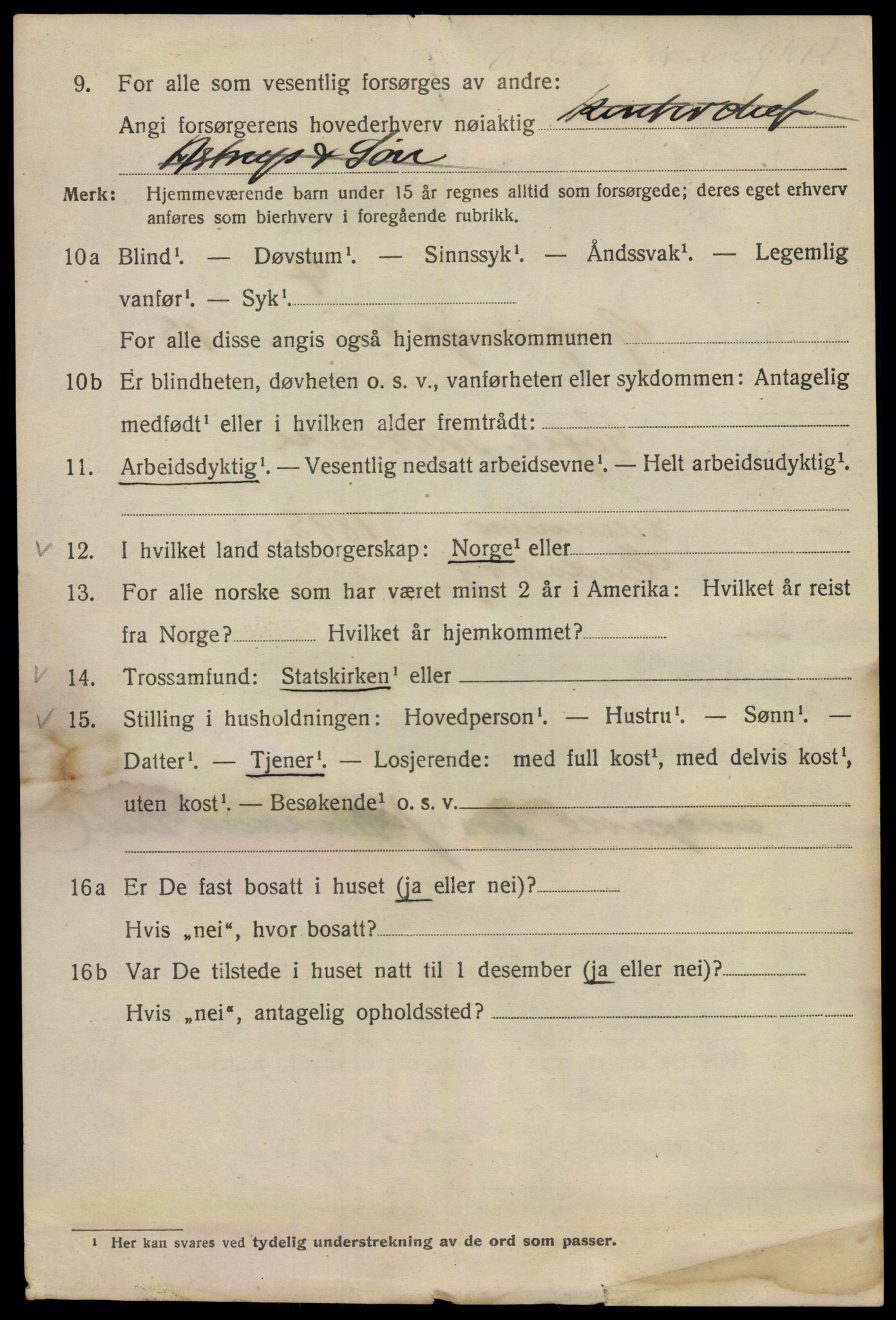 SAO, Folketelling 1920 for 0301 Kristiania kjøpstad, 1920, s. 247356