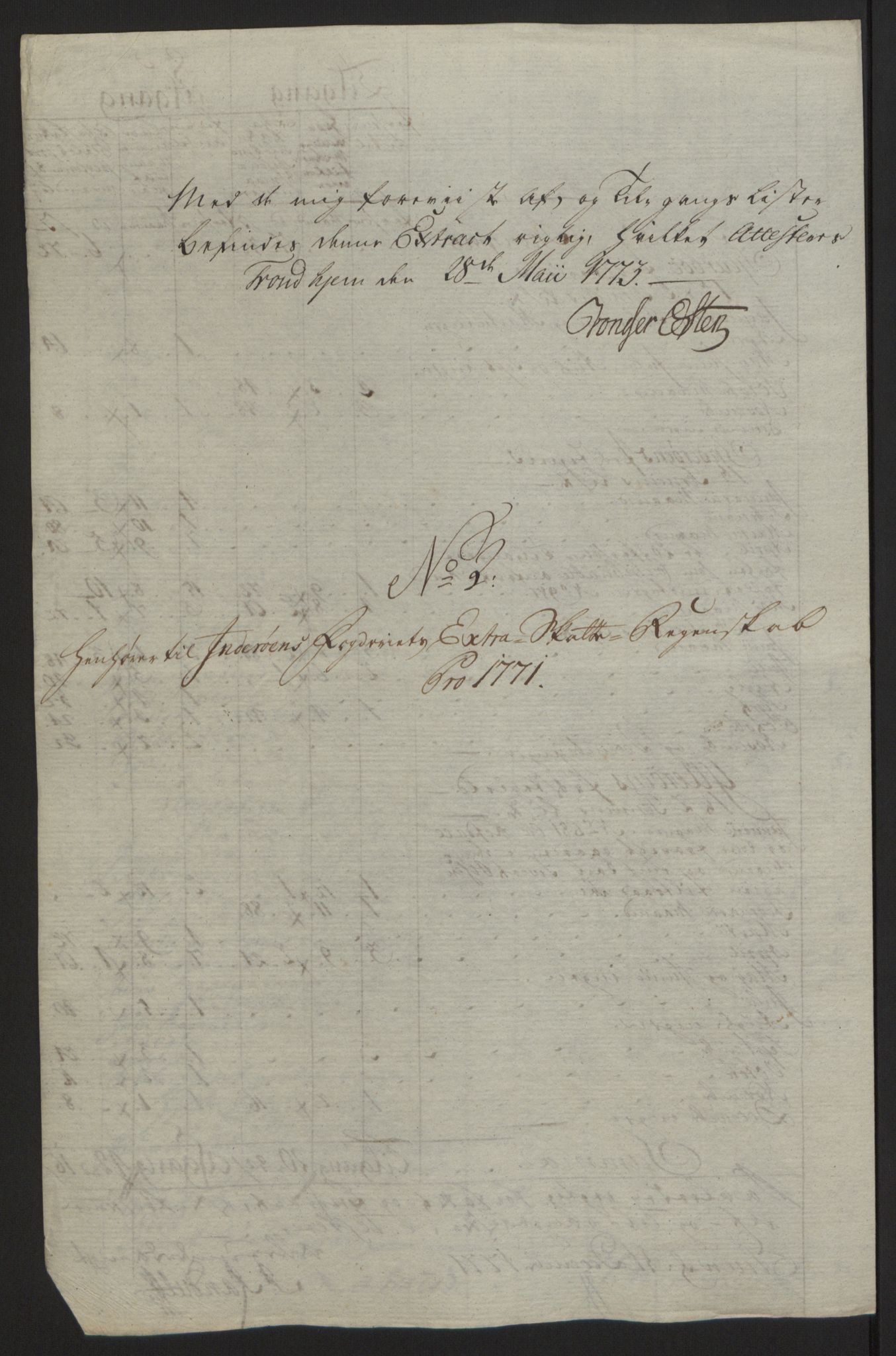 Rentekammeret inntil 1814, Reviderte regnskaper, Fogderegnskap, RA/EA-4092/R63/L4420: Ekstraskatten Inderøy, 1762-1772, s. 425