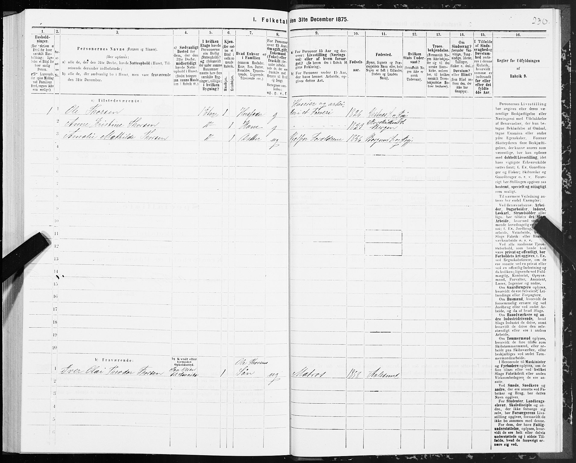 SAT, Folketelling 1875 for 1501P Ålesund prestegjeld, 1875, s. 3230