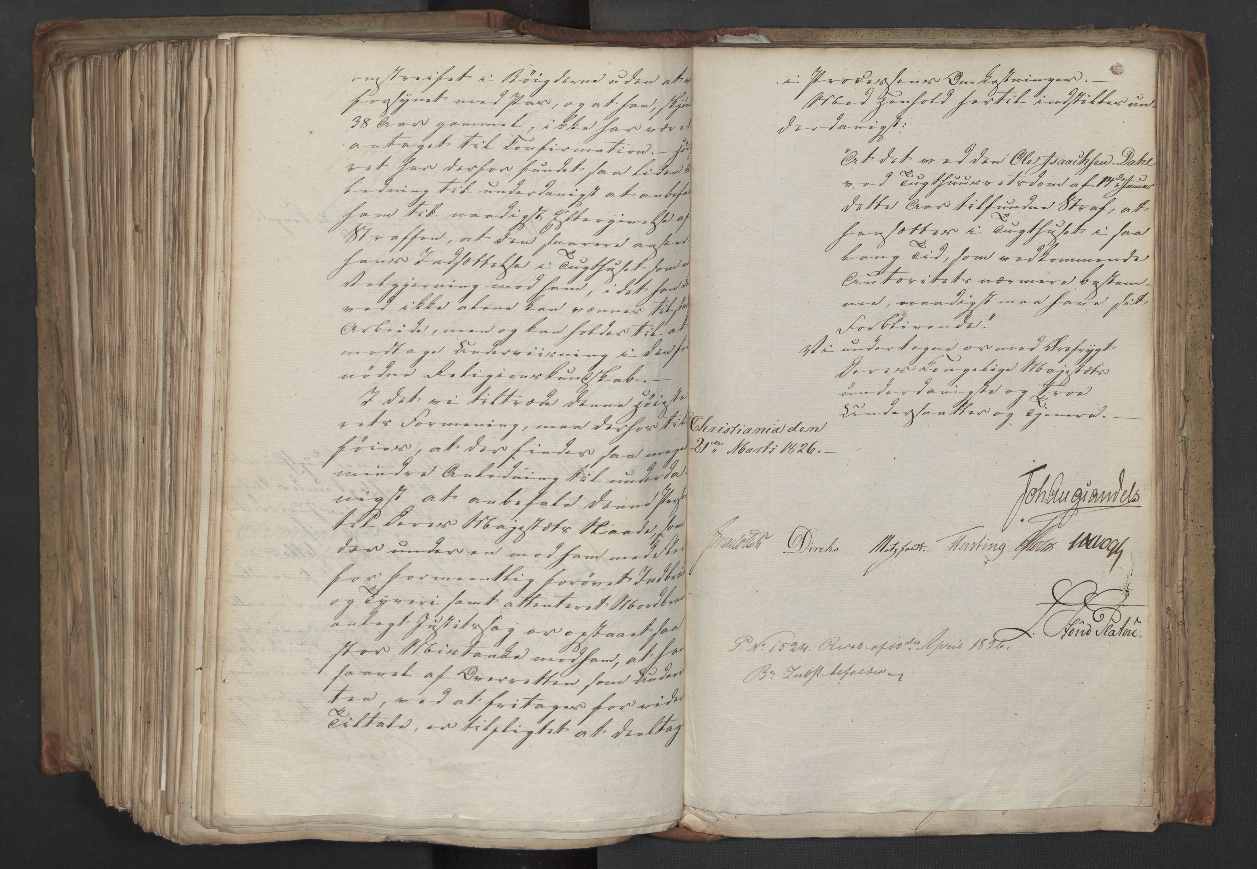 Statsrådsavdelingen i Stockholm, AV/RA-S-1003/D/Da/L0045: Regjeringsinnstillinger nr. 3067-3307, 1826, s. 598