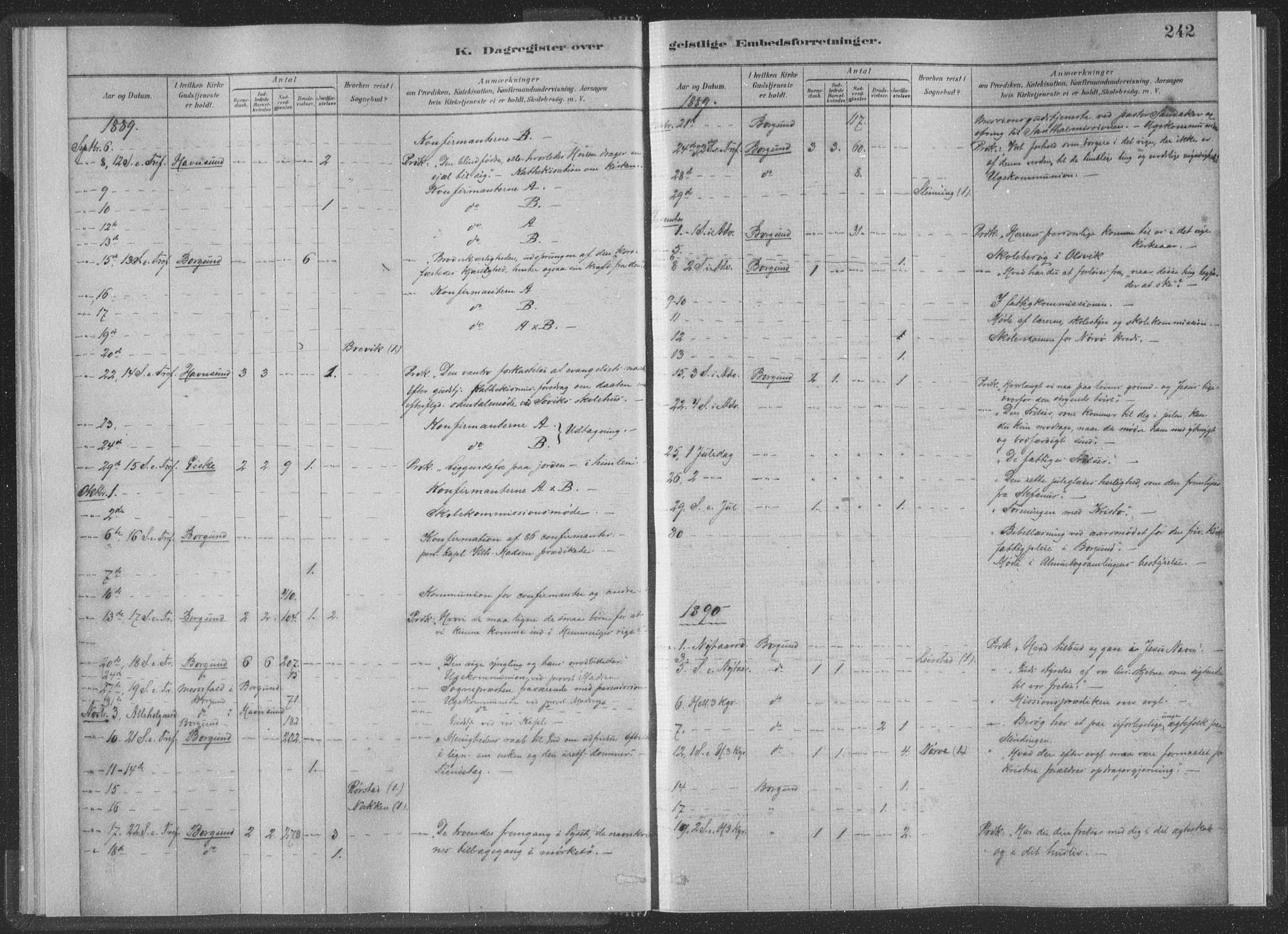 Ministerialprotokoller, klokkerbøker og fødselsregistre - Møre og Romsdal, SAT/A-1454/528/L0404: Ministerialbok nr. 528A13II, 1880-1922, s. 242