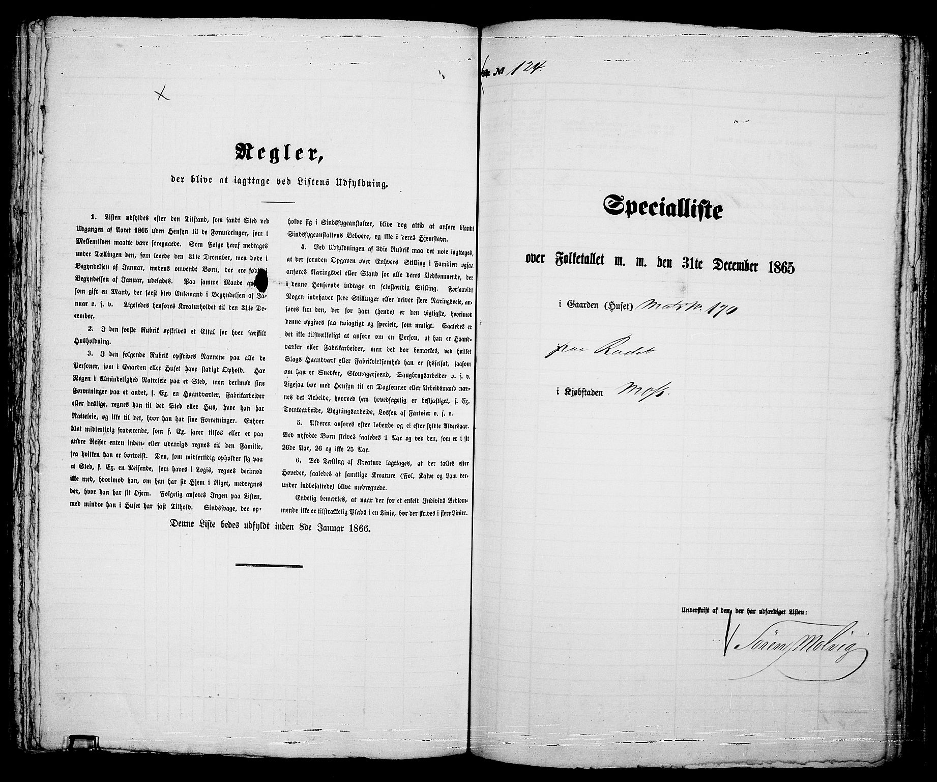 RA, Folketelling 1865 for 0104B Moss prestegjeld, Moss kjøpstad, 1865, s. 261