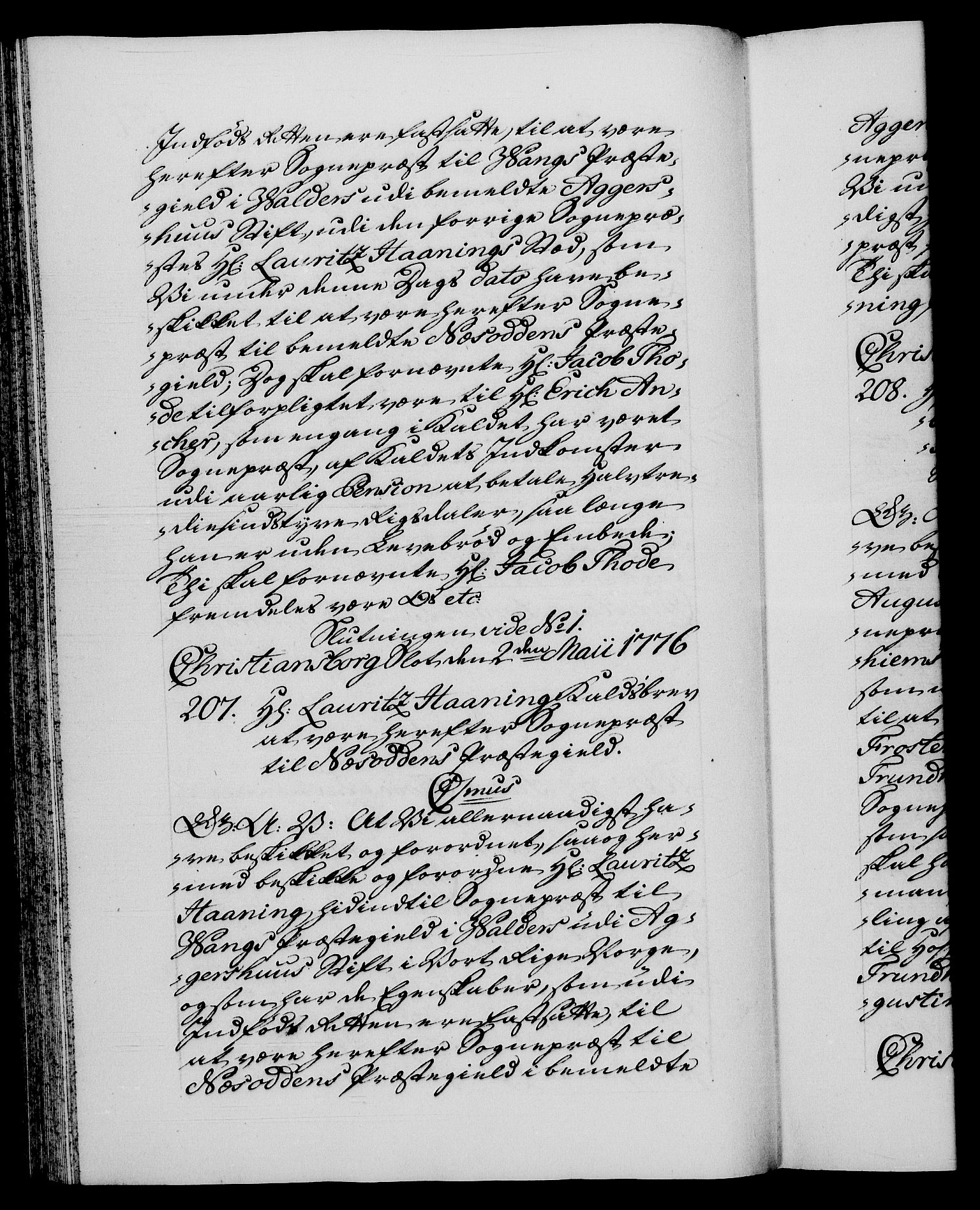 Danske Kanselli 1572-1799, RA/EA-3023/F/Fc/Fca/Fcaa/L0047: Norske registre, 1776-1778, s. 137b