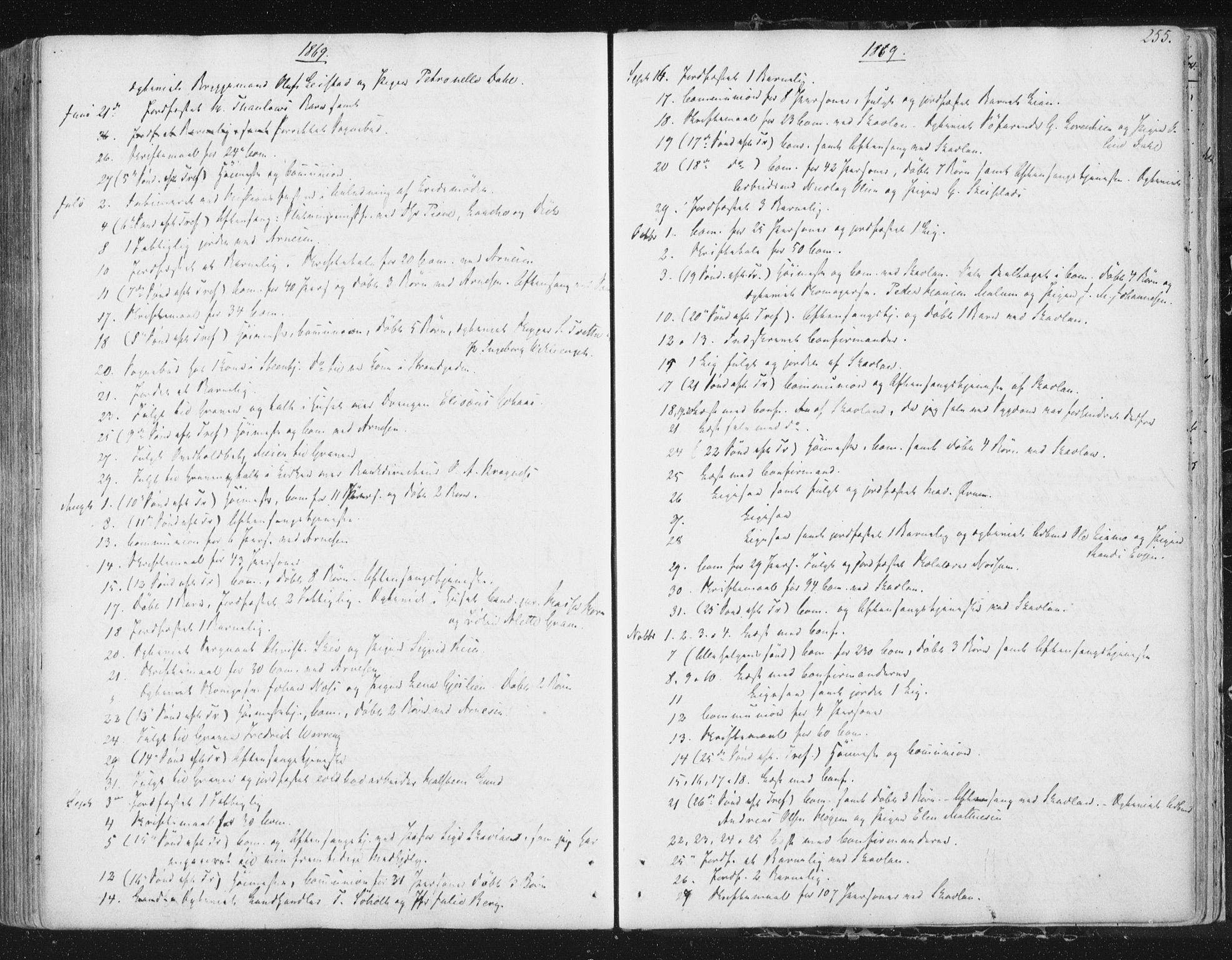 Ministerialprotokoller, klokkerbøker og fødselsregistre - Sør-Trøndelag, SAT/A-1456/602/L0127: Residerende kapellans bok nr. 602B01, 1821-1875, s. 255