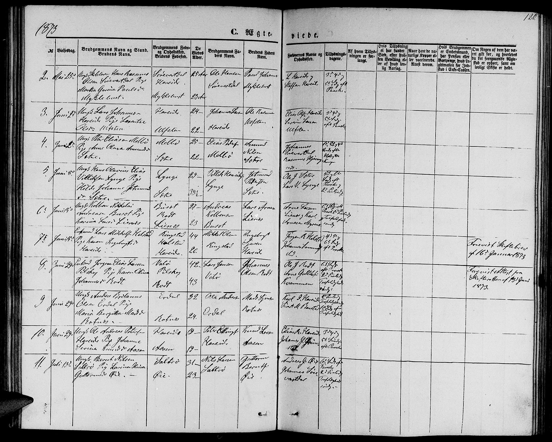 Ministerialprotokoller, klokkerbøker og fødselsregistre - Møre og Romsdal, AV/SAT-A-1454/510/L0124: Klokkerbok nr. 510C01, 1854-1877, s. 120