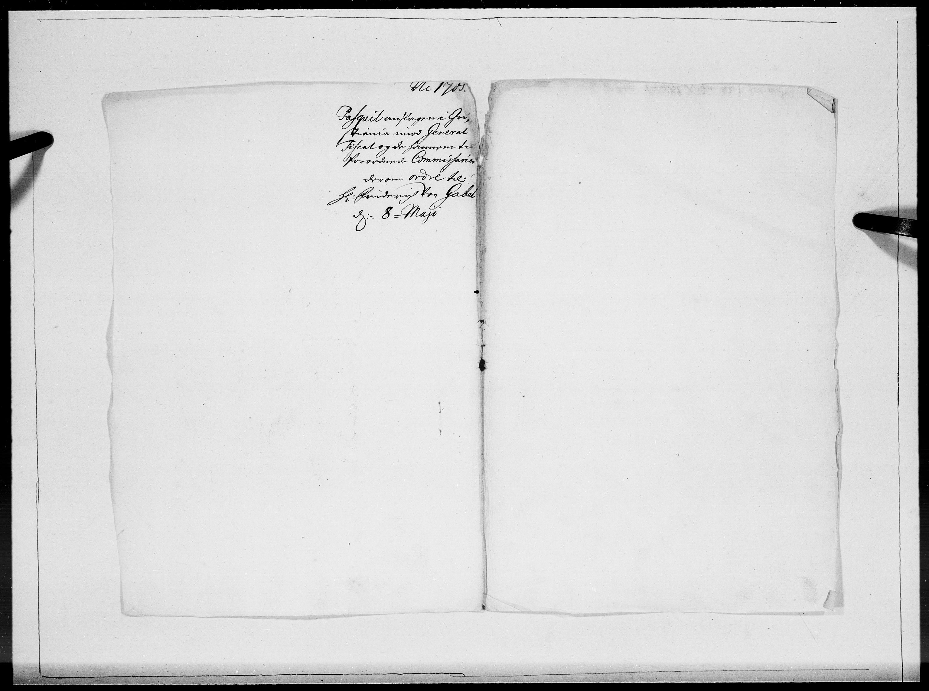 Danske Kanselli 1572-1799, AV/RA-EA-3023/F/Fc/Fcc/Fcca/L0058: Norske innlegg 1572-1799, 1705, s. 262