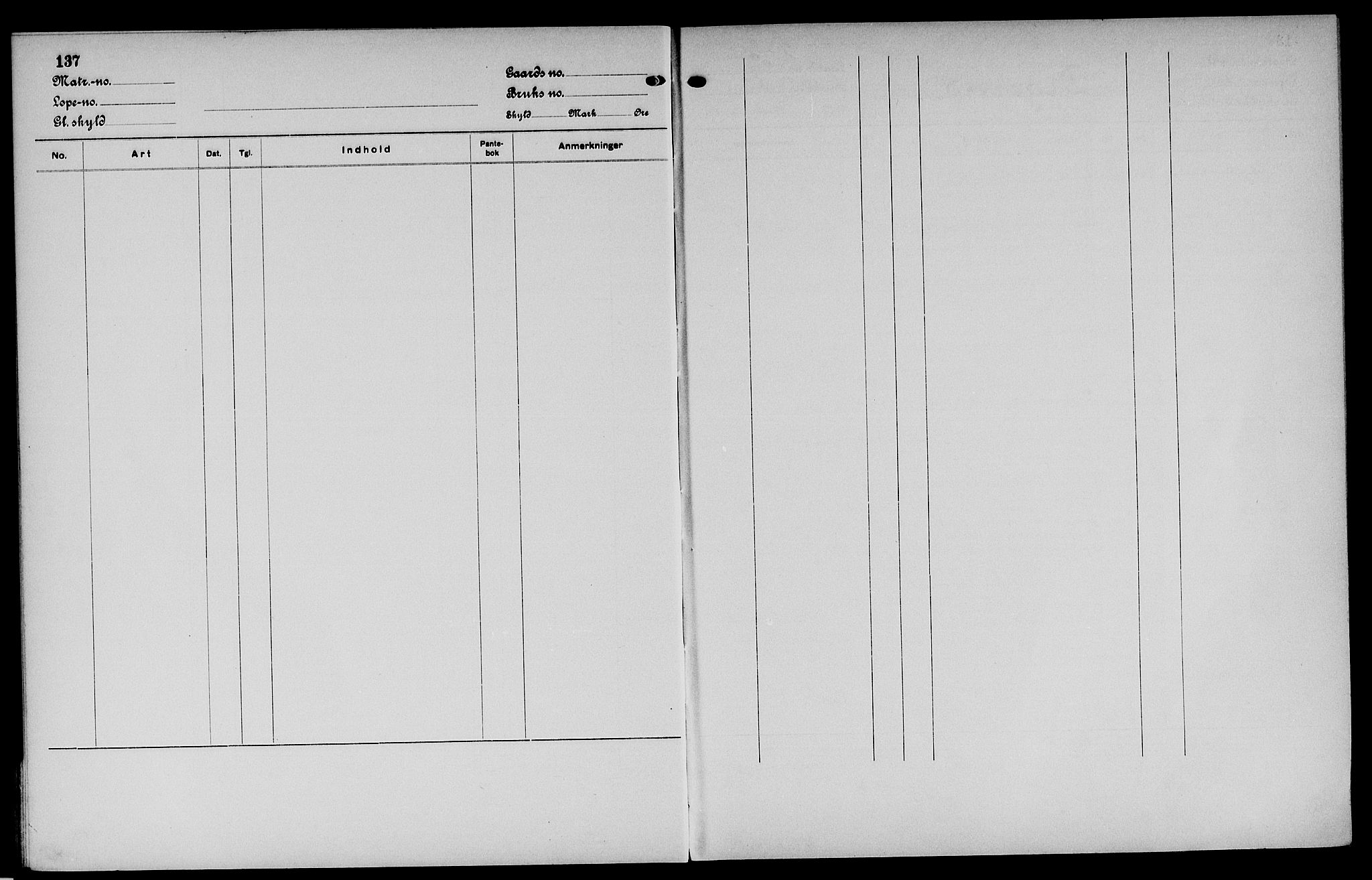 Vinger og Odal sorenskriveri, SAH/TING-022/H/Ha/Hac/Hacc/L0005: Panteregister nr. 3.5, 1923, s. 137