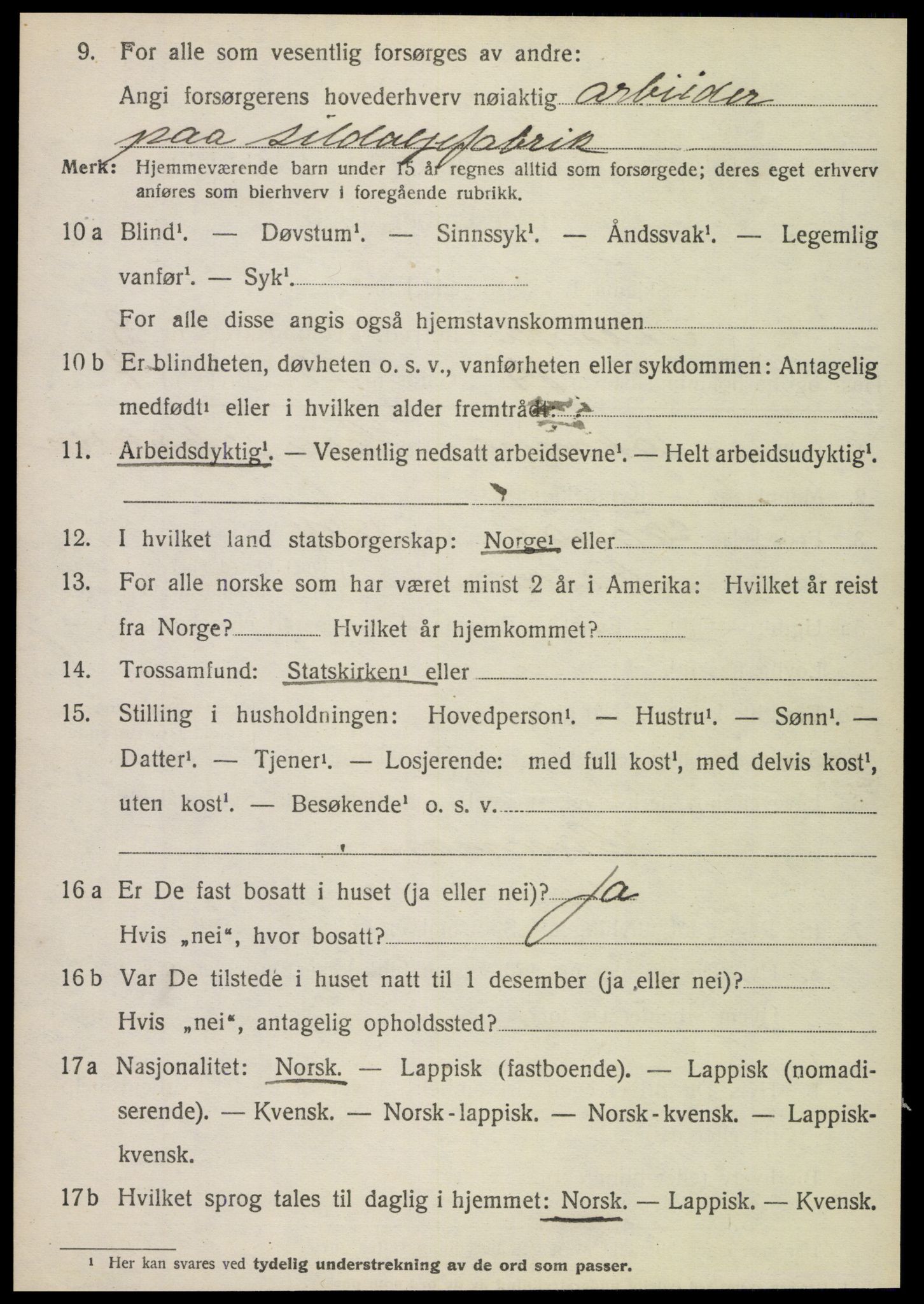 SAT, Folketelling 1920 for 1828 Nesna herred, 1920, s. 2740