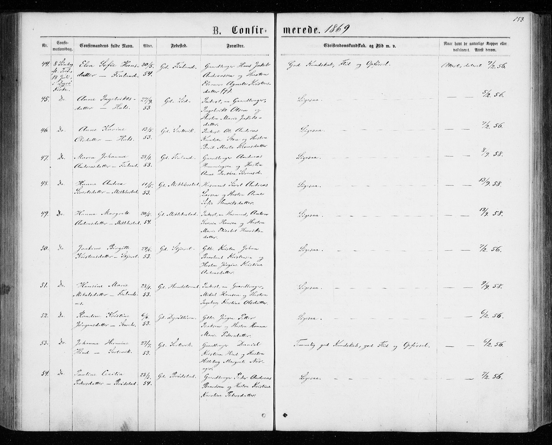 Tranøy sokneprestkontor, AV/SATØ-S-1313/I/Ia/Iaa/L0008kirke: Ministerialbok nr. 8, 1867-1877, s. 158